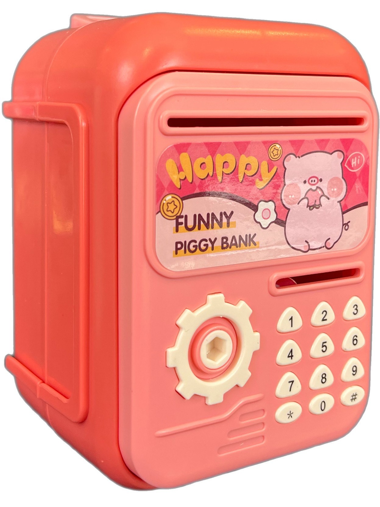Kasa Kumbara Anahtarlı Pembe