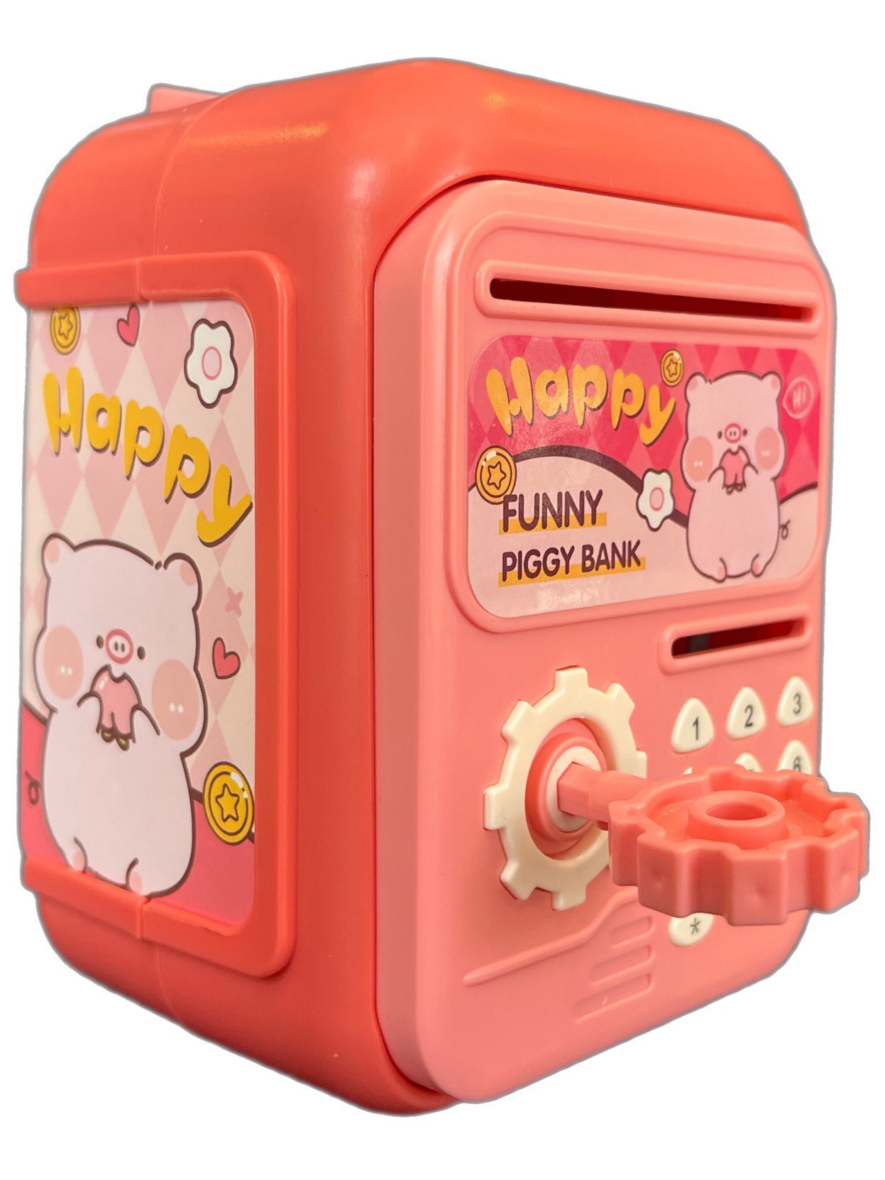 Kasa Kumbara Anahtarlı Pembe
