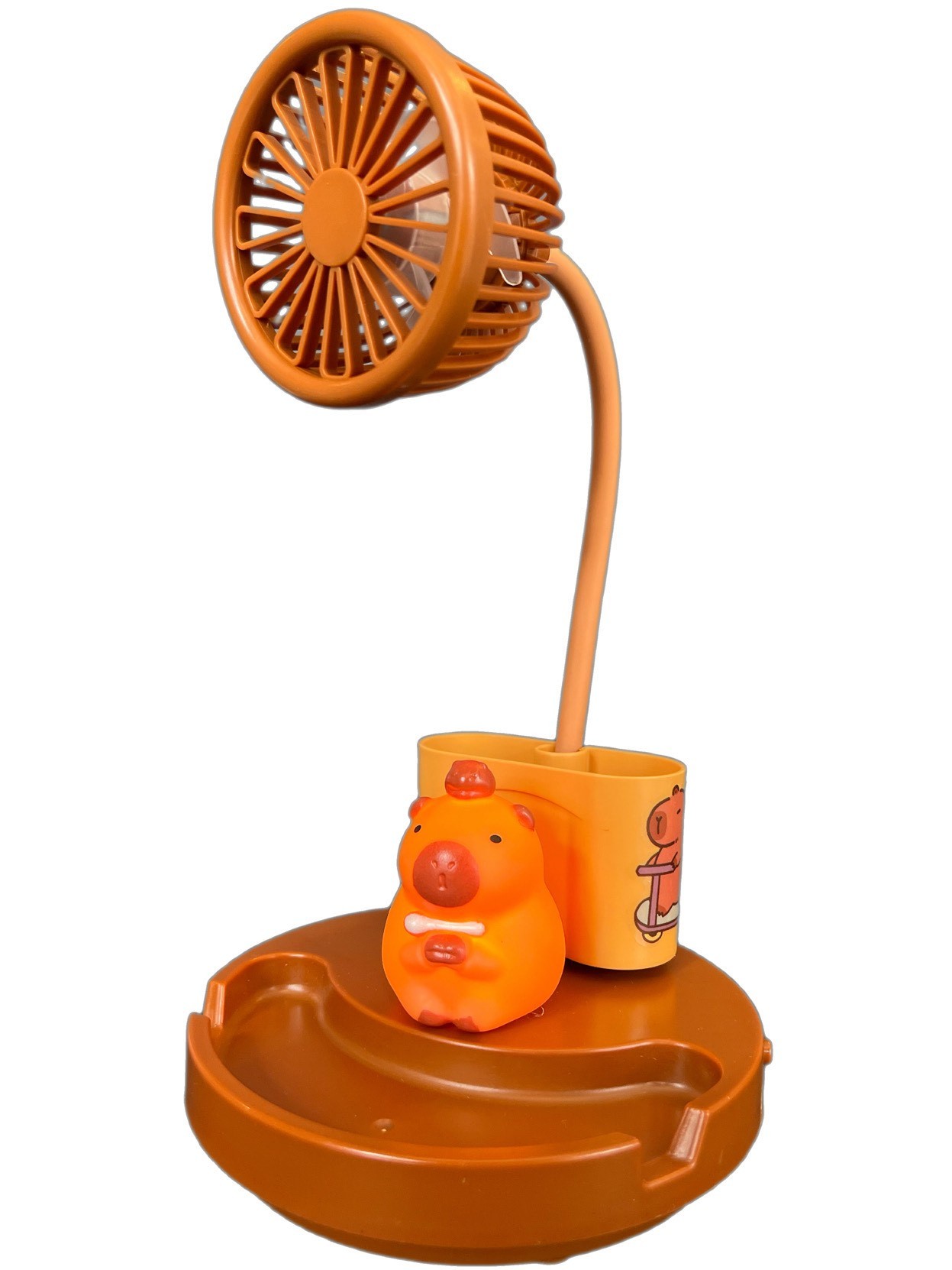 Capybara Işıklı Kalemlik Vantilatör Fan Model 1