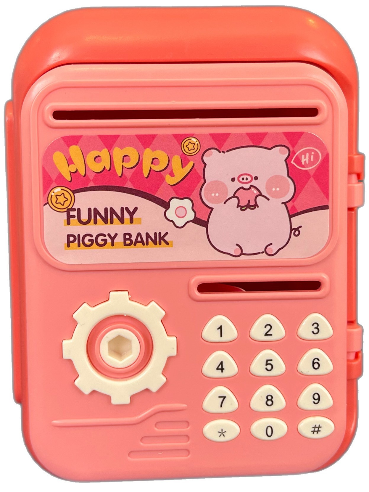 Kasa Kumbara Anahtarlı Pembe