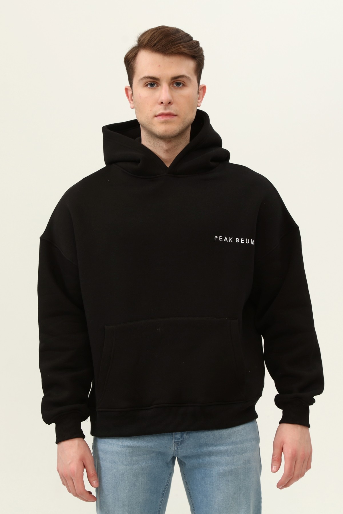 Erkek Peak Beum Sweatshirt - SİYAH