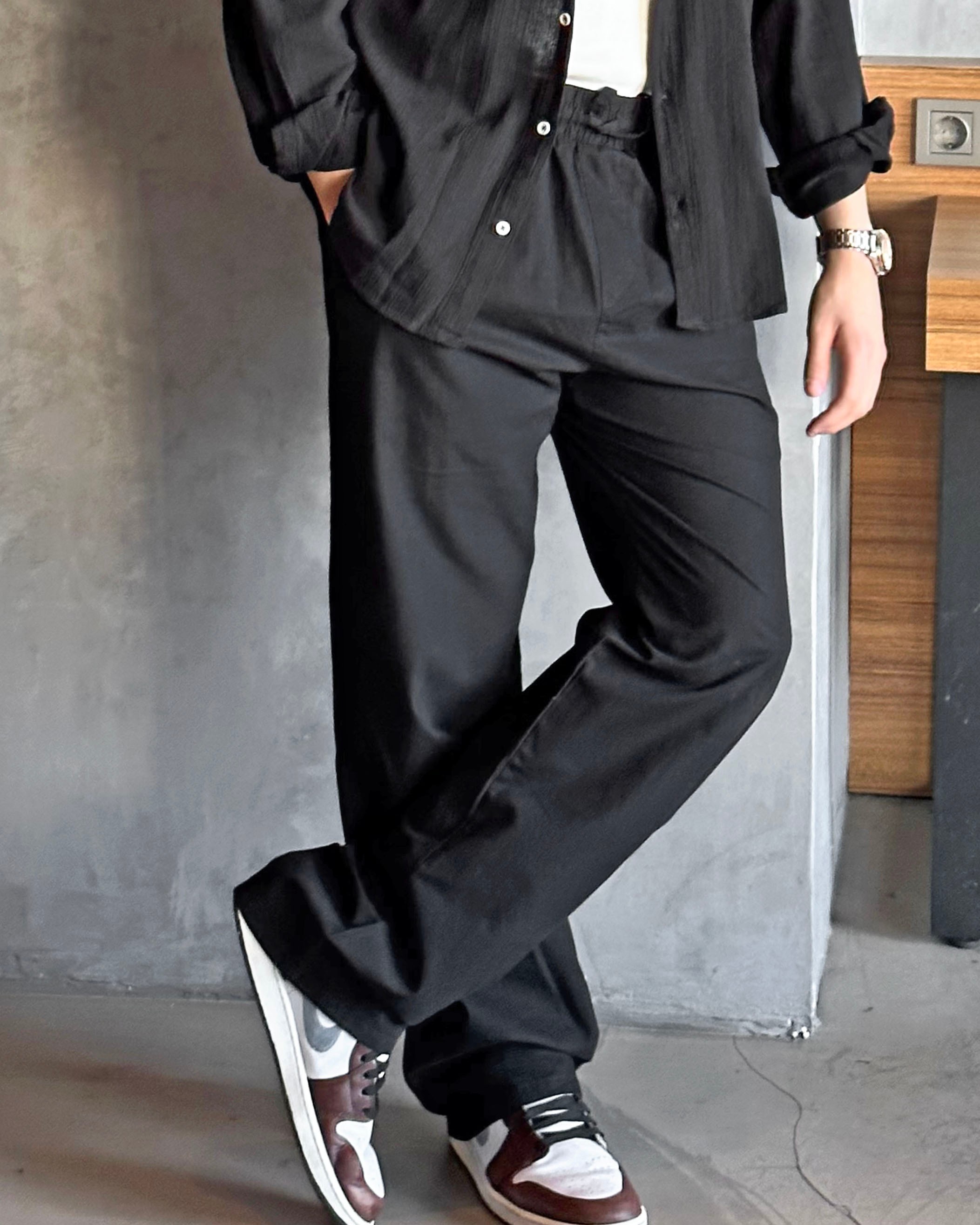 BAGGY PANTOLON  - SİYAH