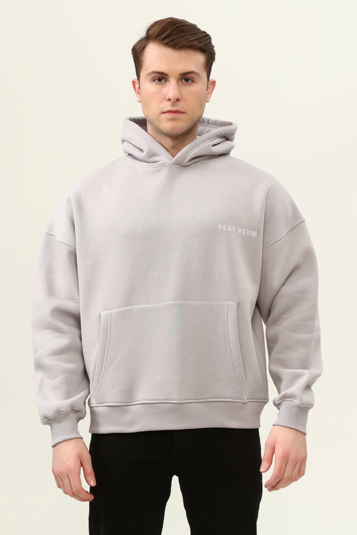 Erkek Peak Beum Sweatshirt - GRİ