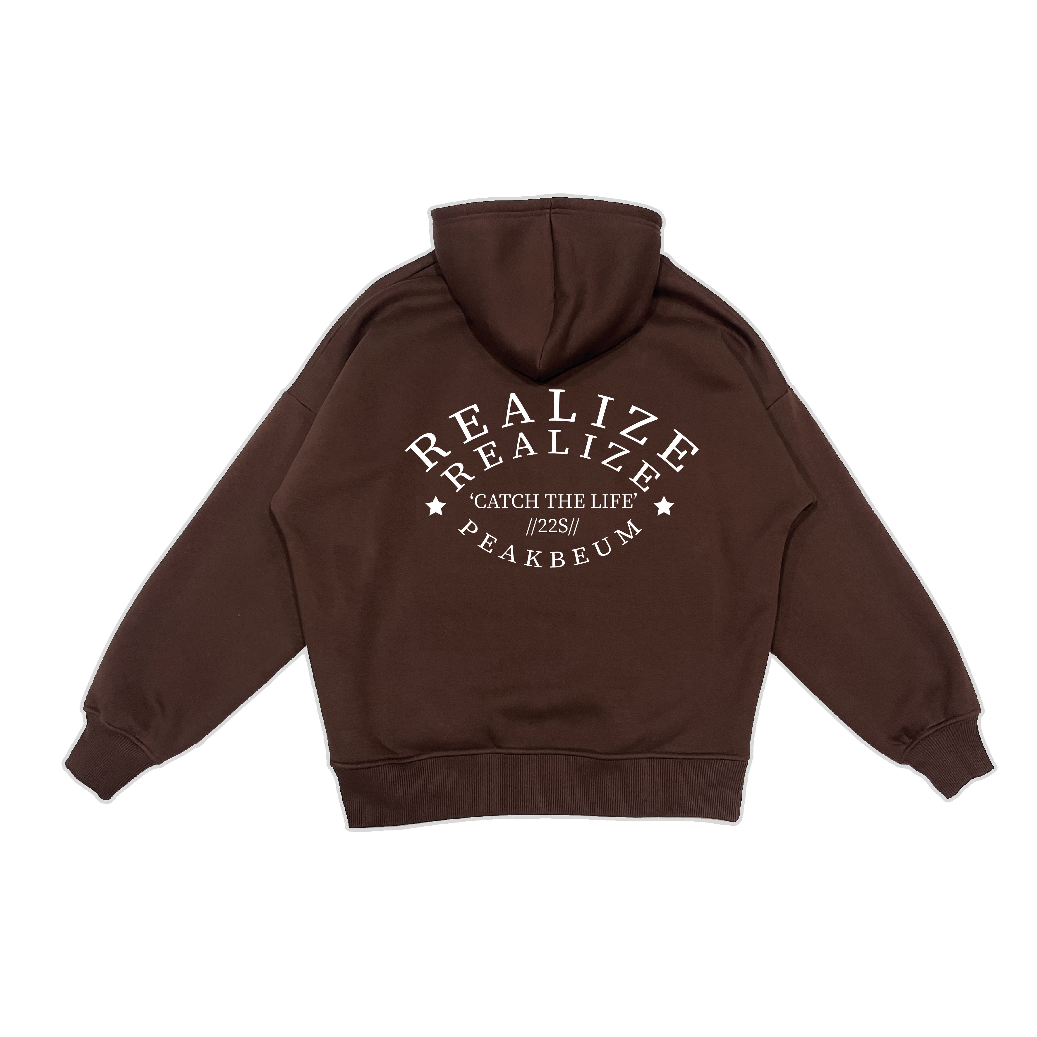 Erkek Realize Sweatshirt - KAHVERENGİ