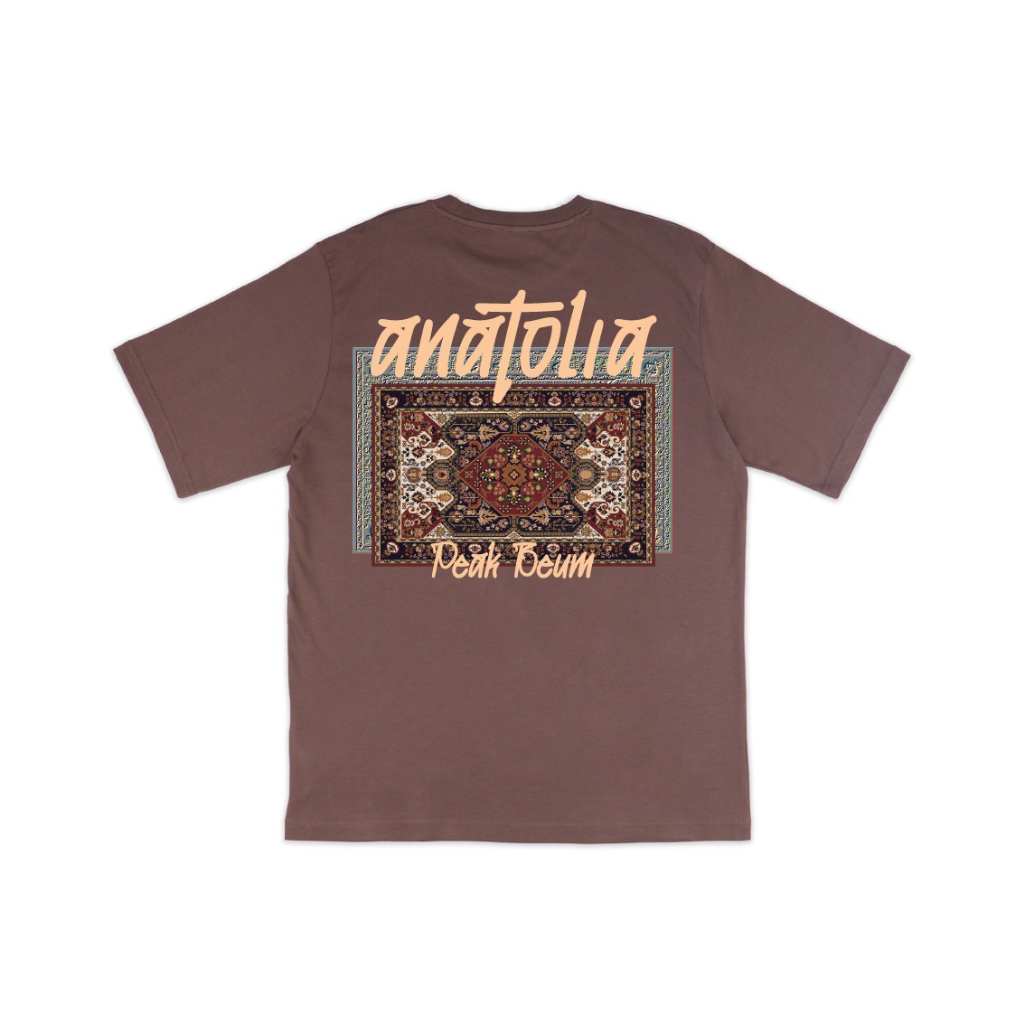 Erkek Anatolia T-Shirt - KAHVERENGİ