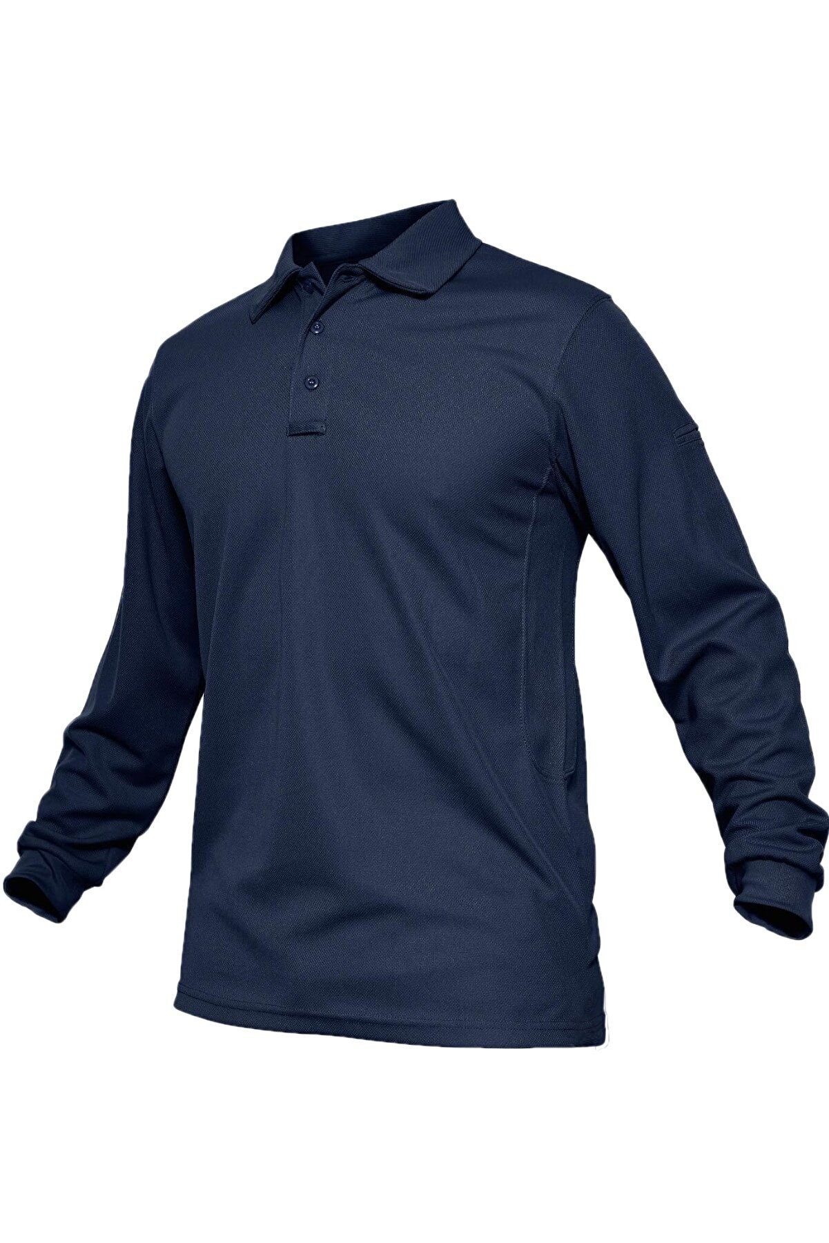 Ghassy Co. Erkek Jersey Golf Polo Gömlek Pike Performans Taktik Askeri Uzun Kollu T-Shirt - Lacivert