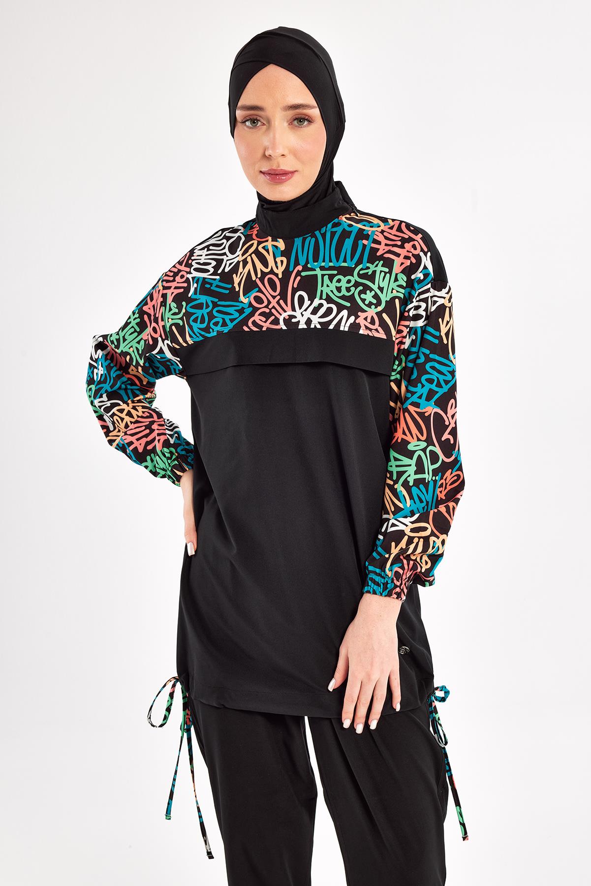 Perly Long Sleeve Hijab Swimsuit 1207