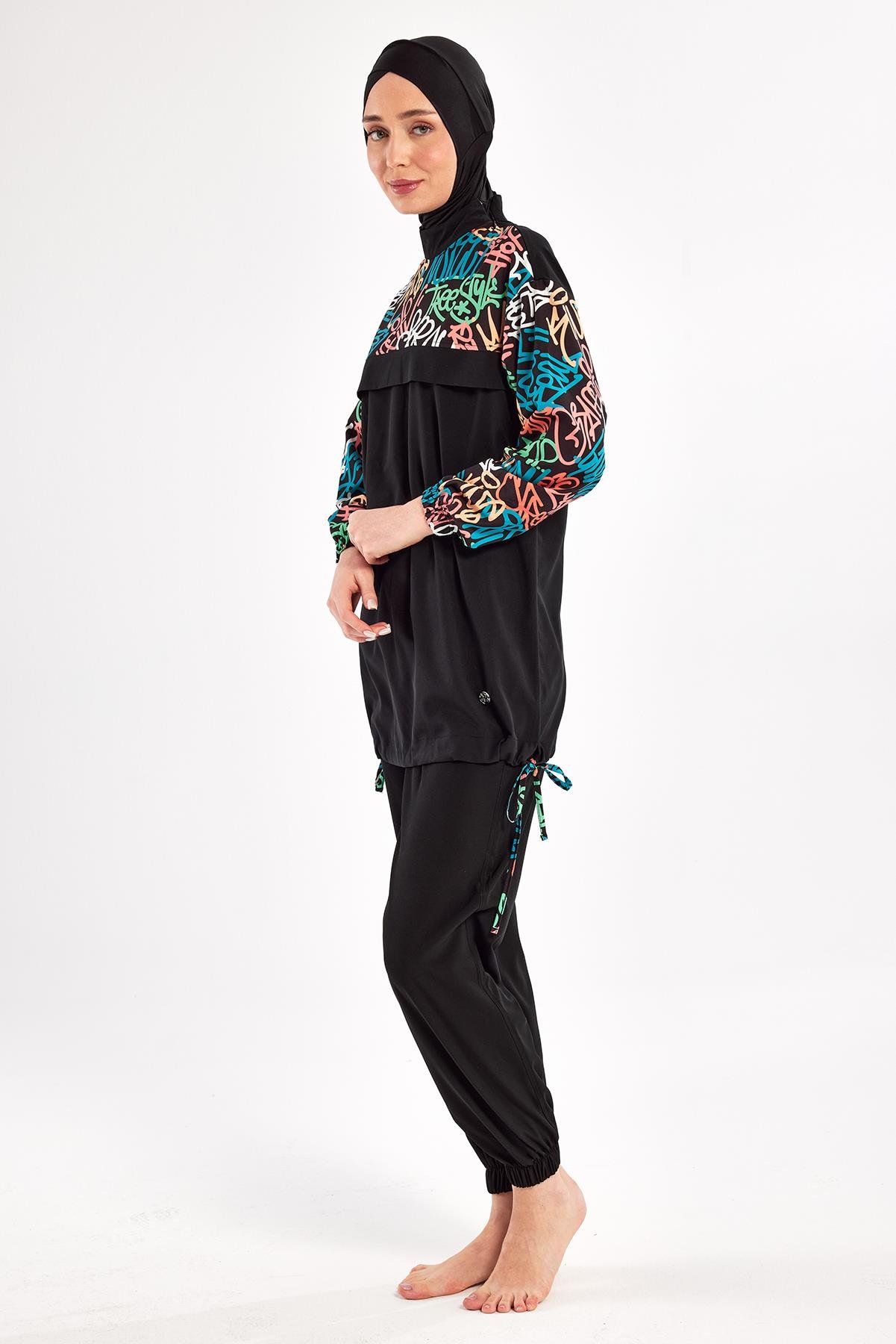 Perly Long Sleeve Hijab Swimsuit 1207