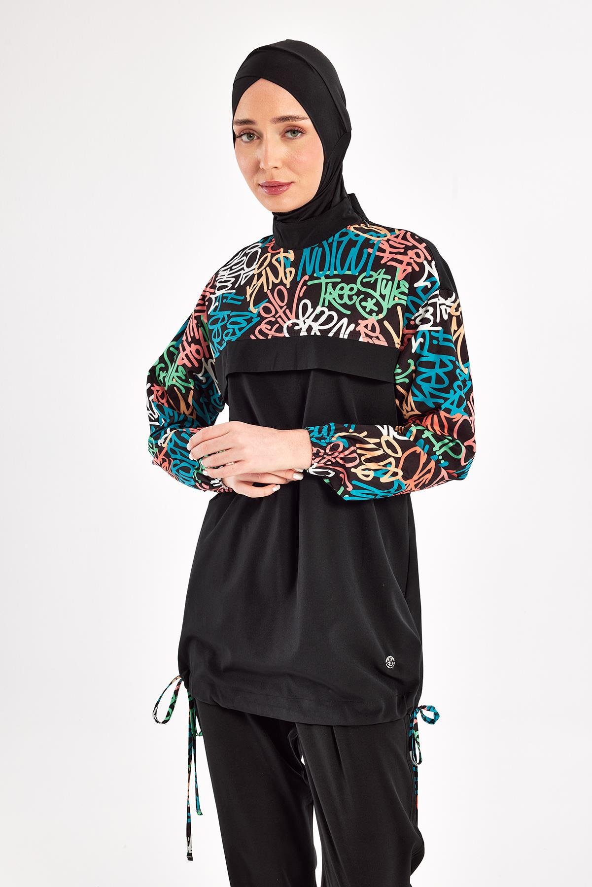 Perly Long Sleeve Hijab Swimsuit 1207