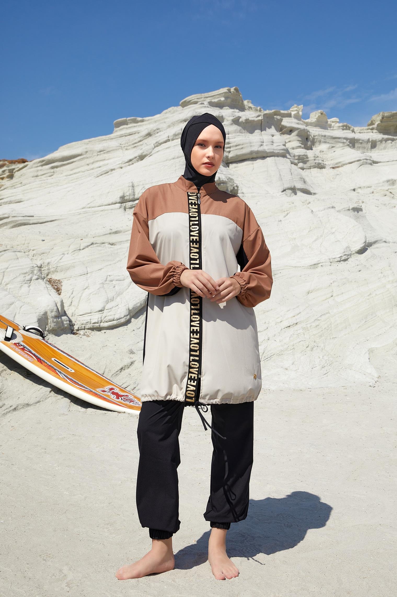 Pera Uzun Kollu Tesettür Mayo 1211