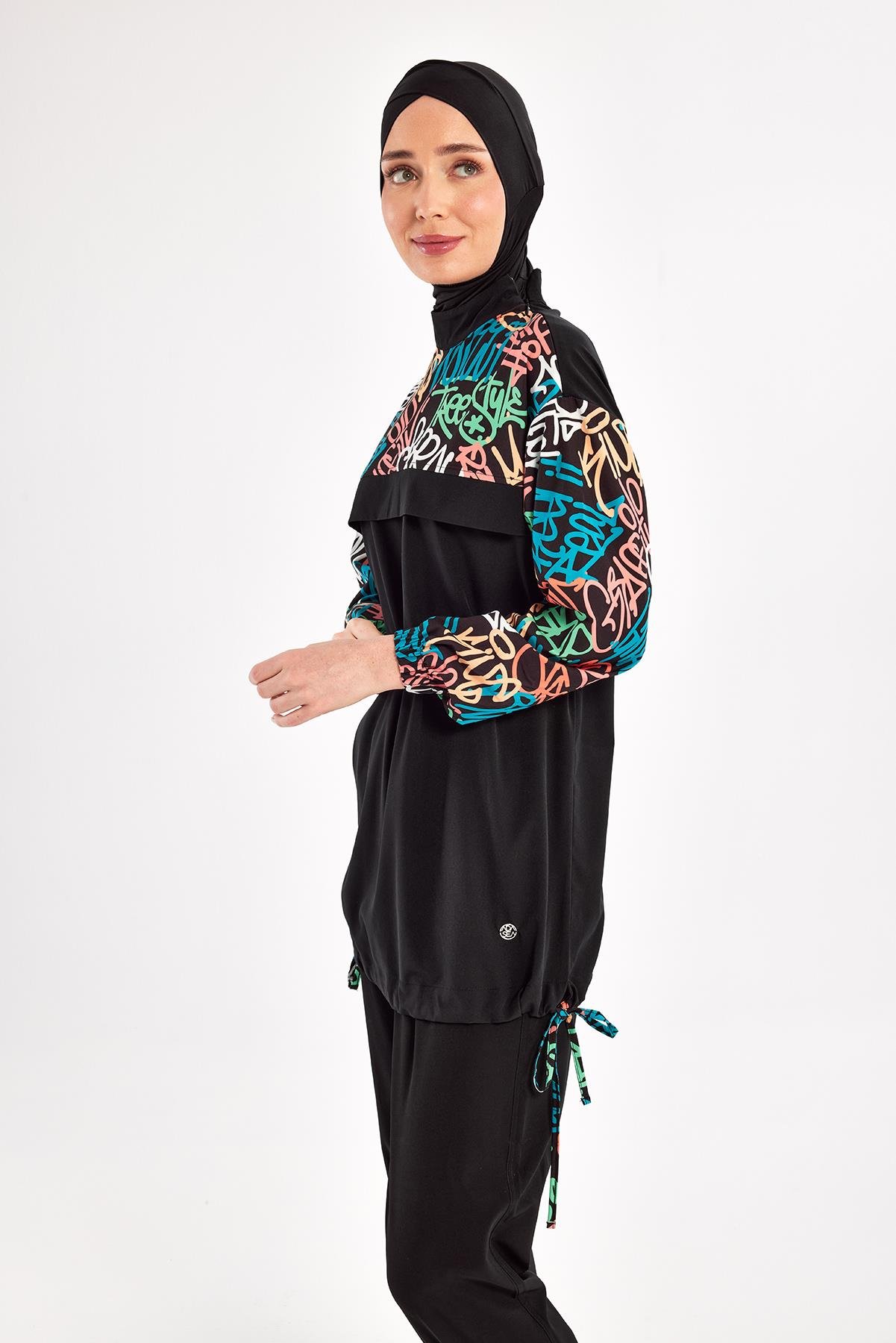 Perly Long Sleeve Hijab Swimsuit 1207
