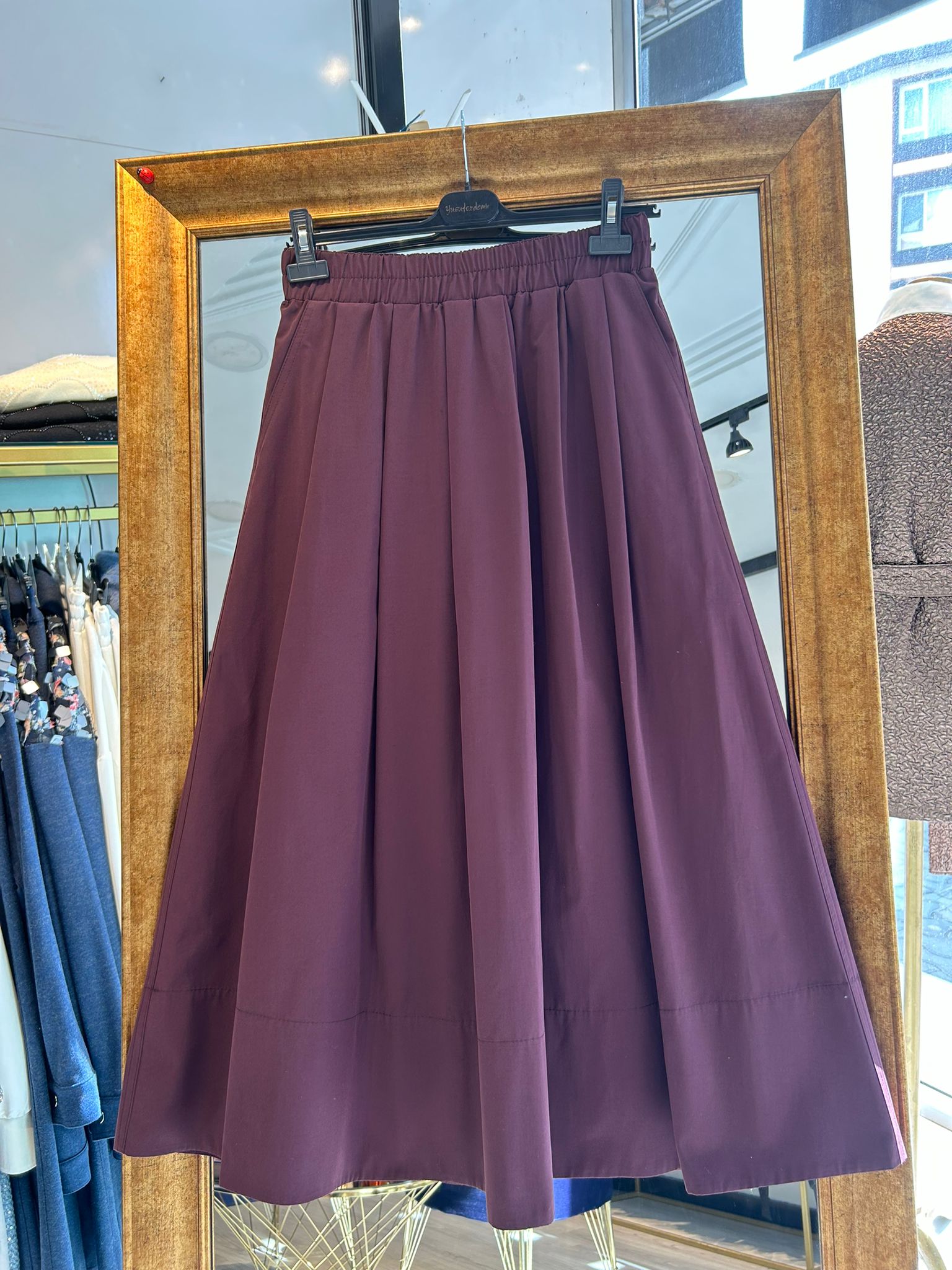 Paraşüt Etek - Bordo