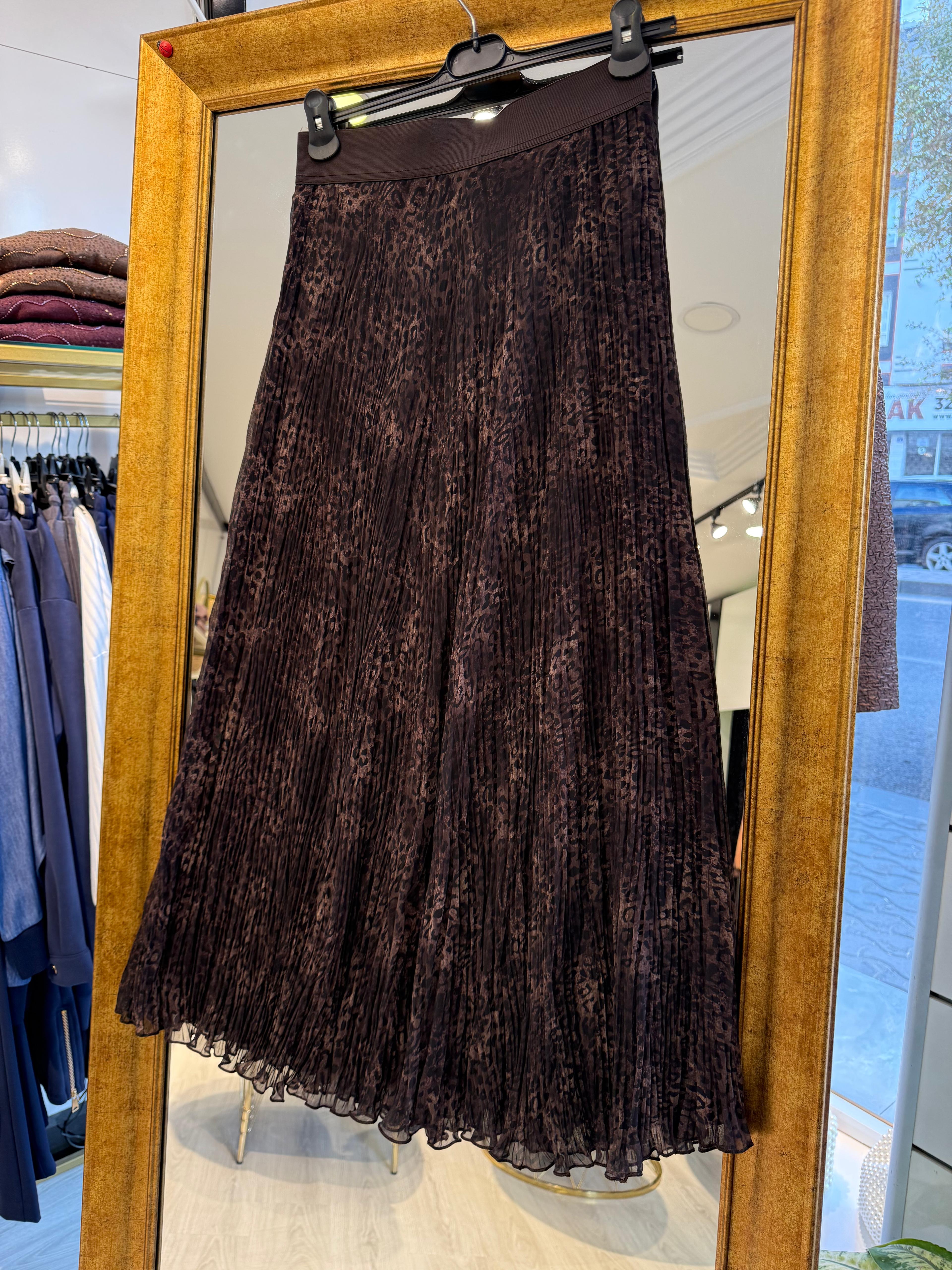 Kırışık Leopar Etek