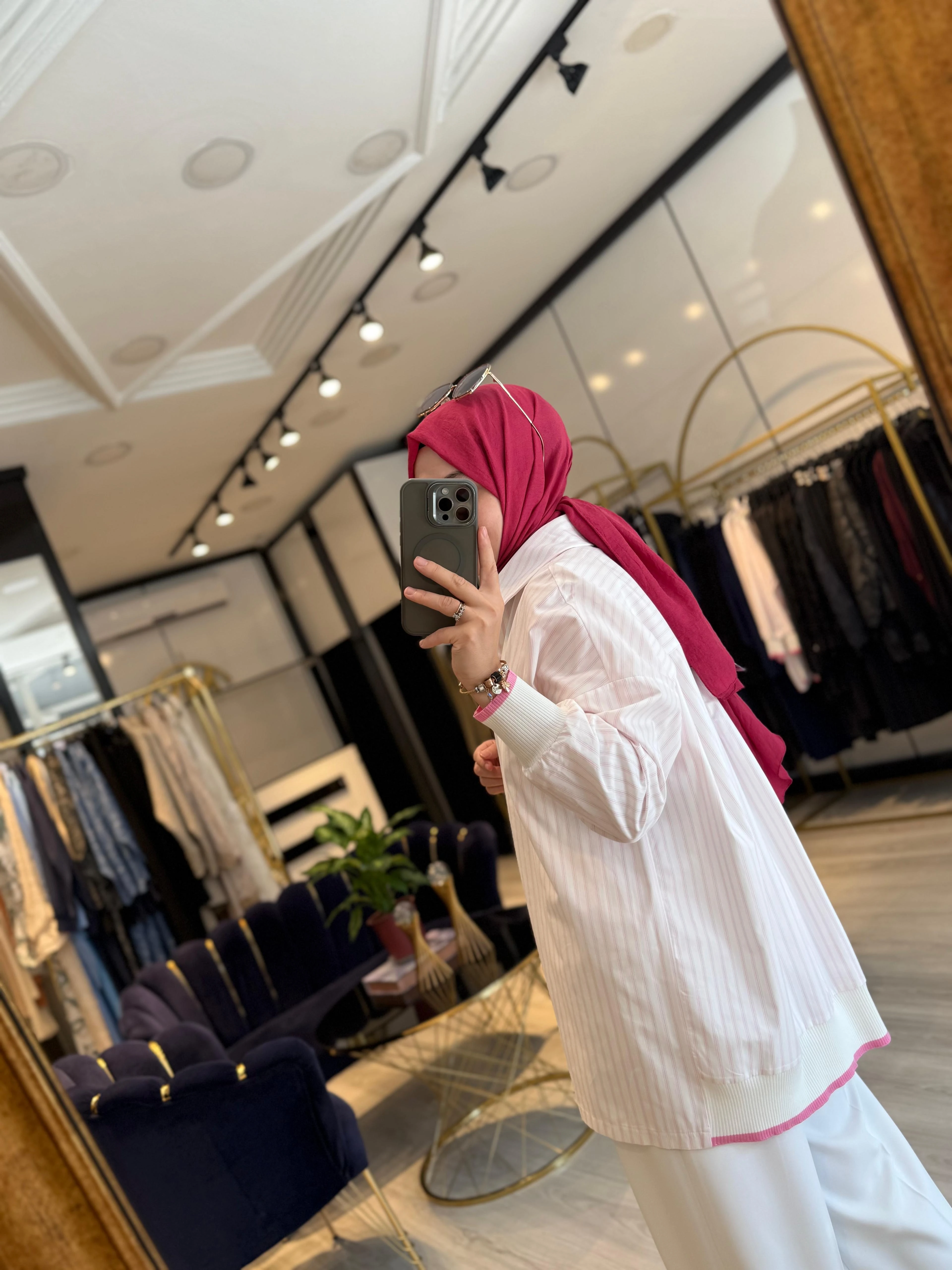 Ananaslı Gömlek - Pembe