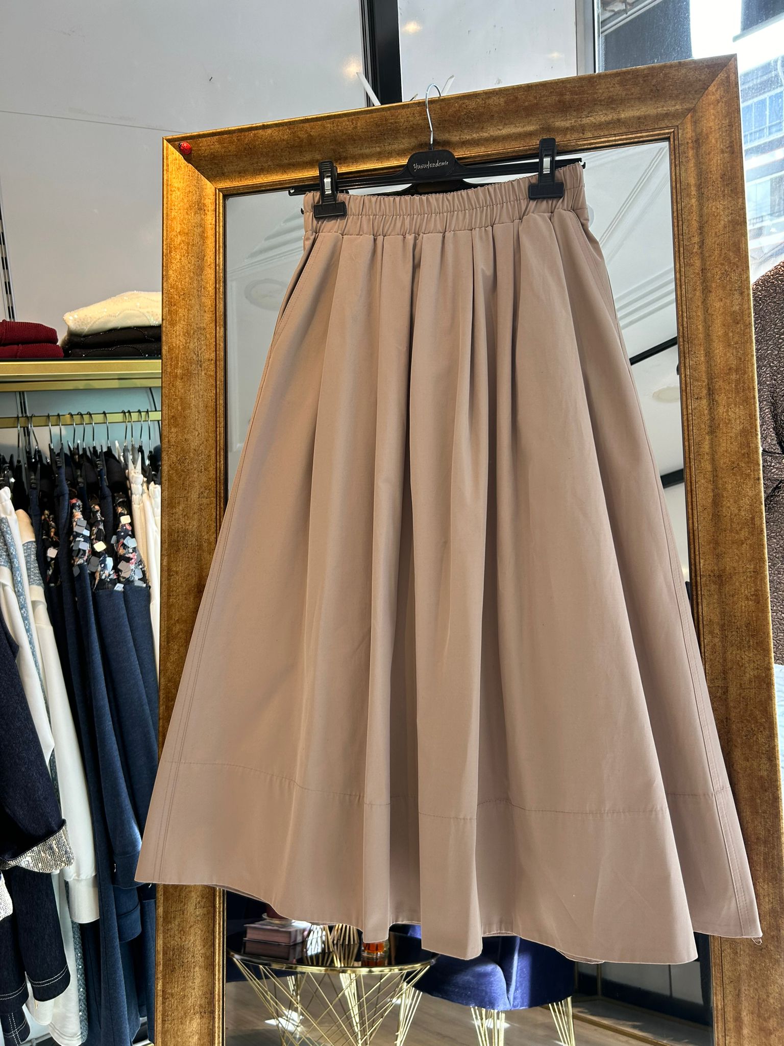 Paraşüt Etek - Bej