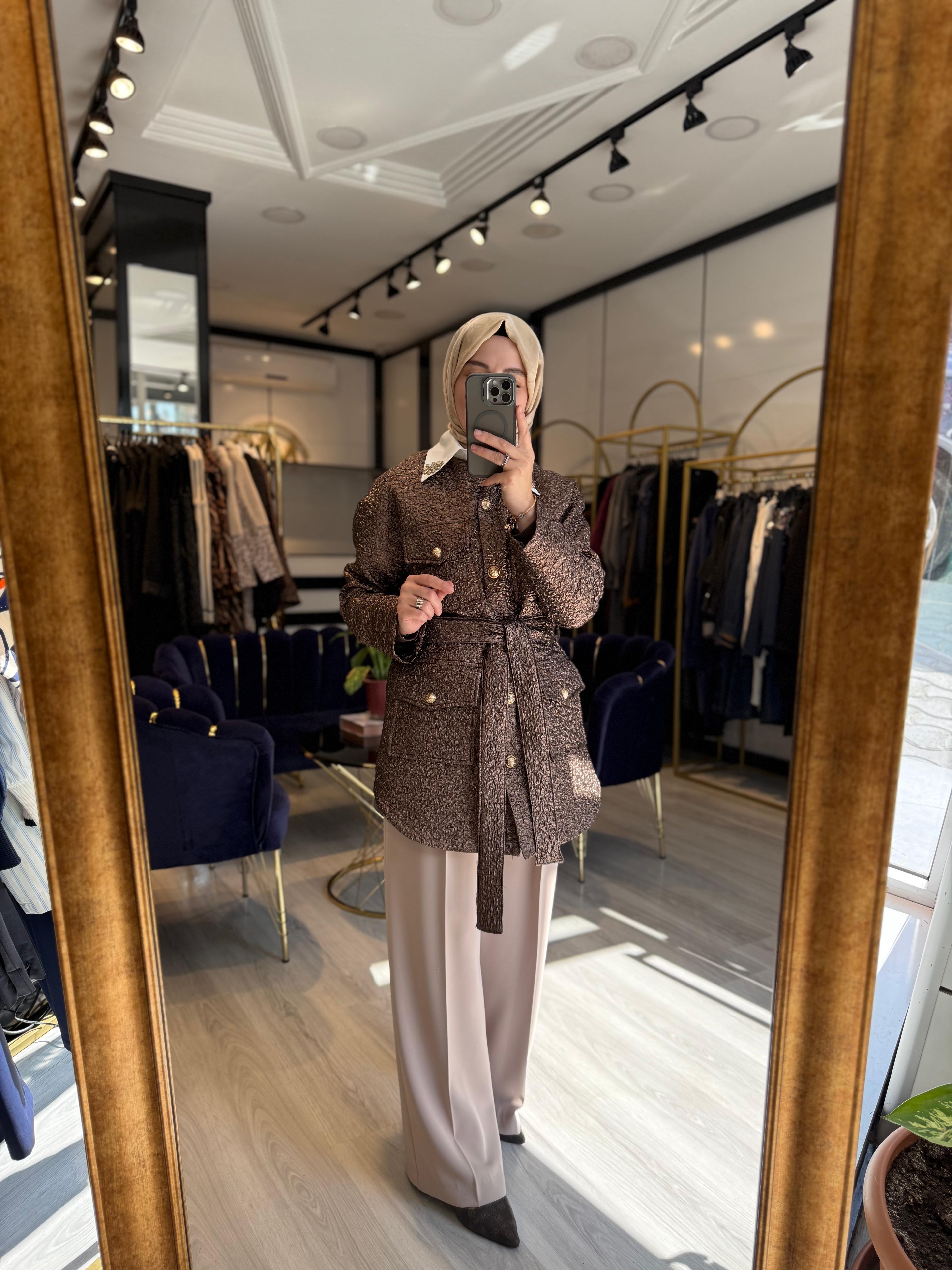 Brokar Şık Ceket - Kahve