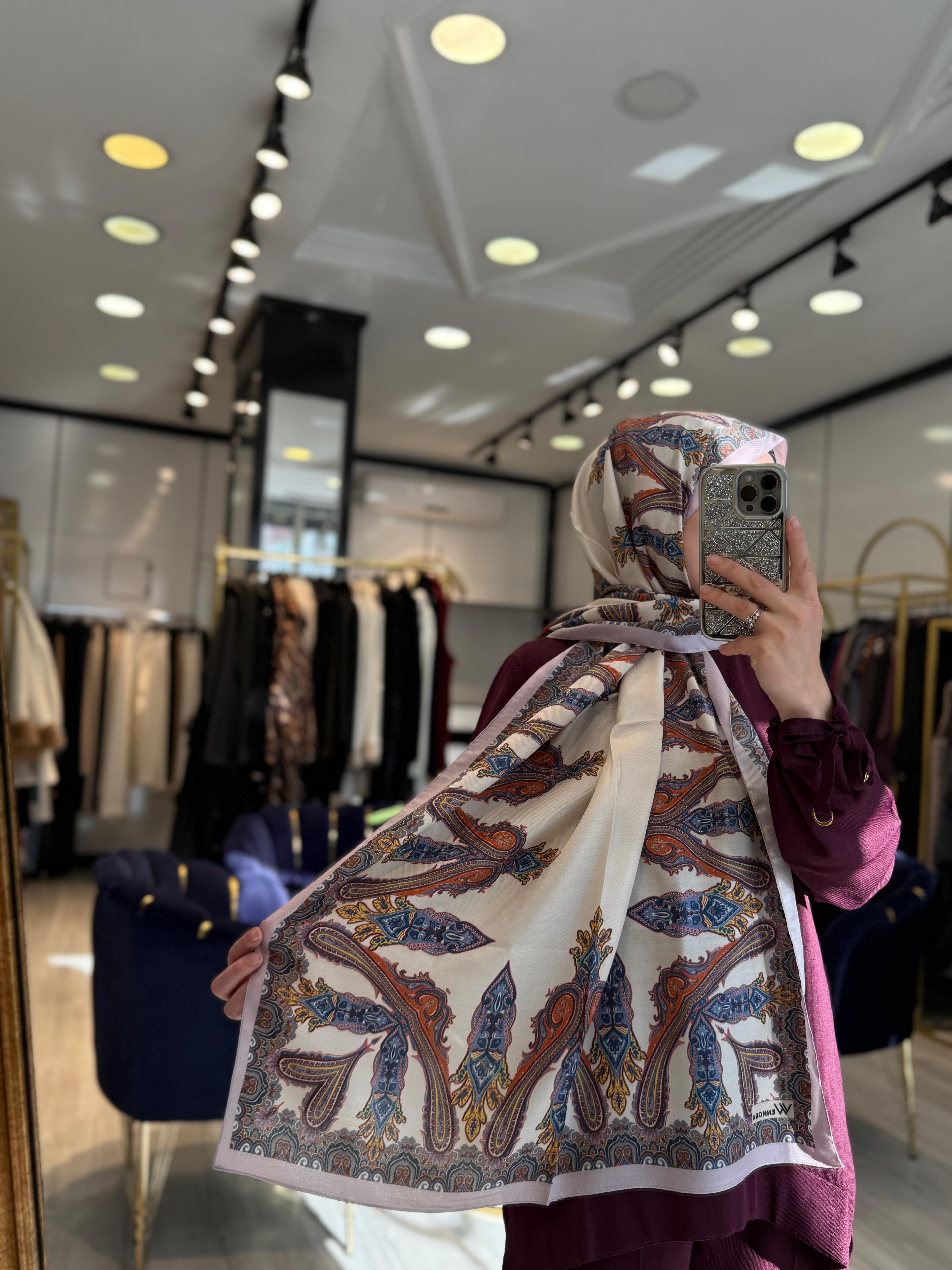 Wennora -Etnik Desen Şal