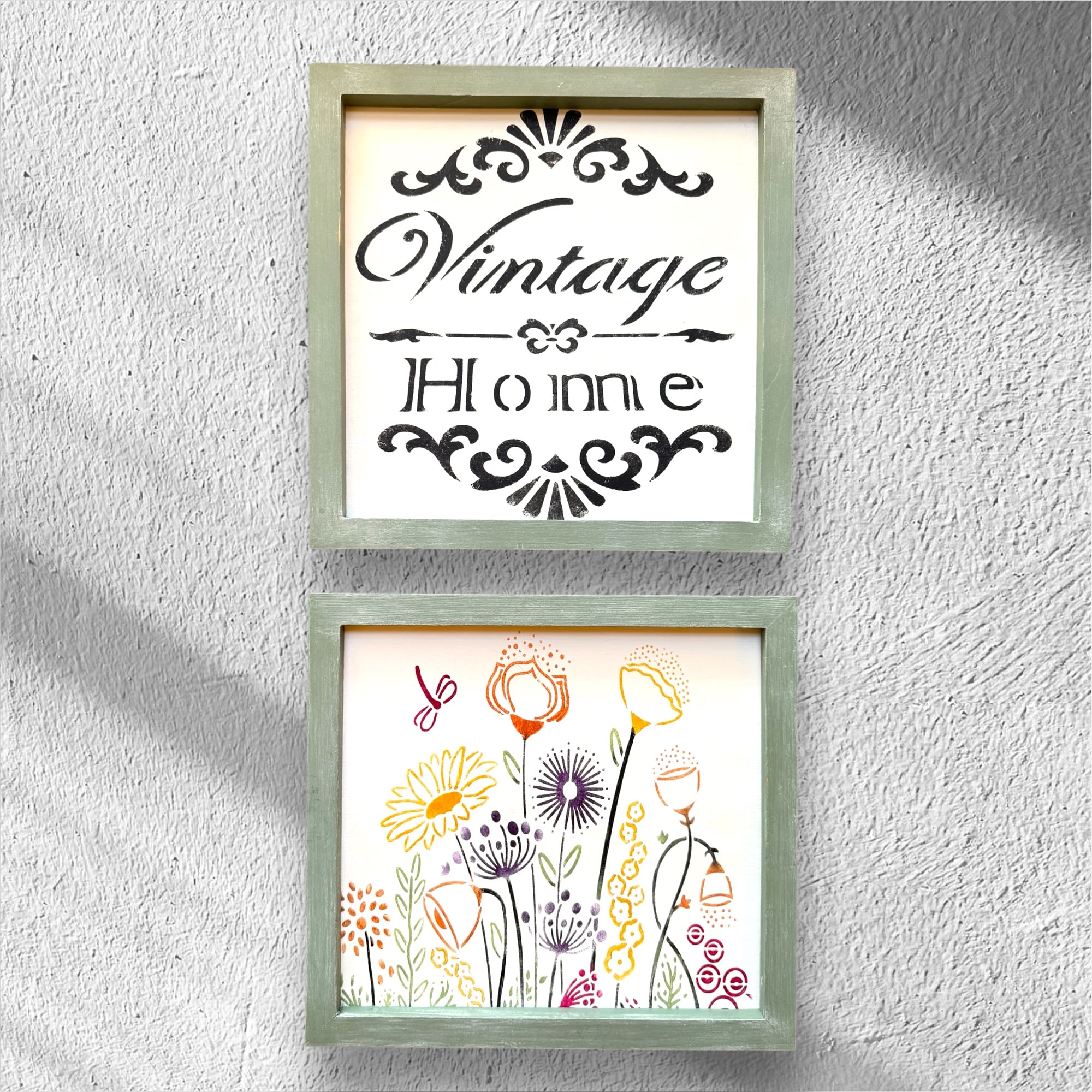 Vintage 2'li Tablo Set 