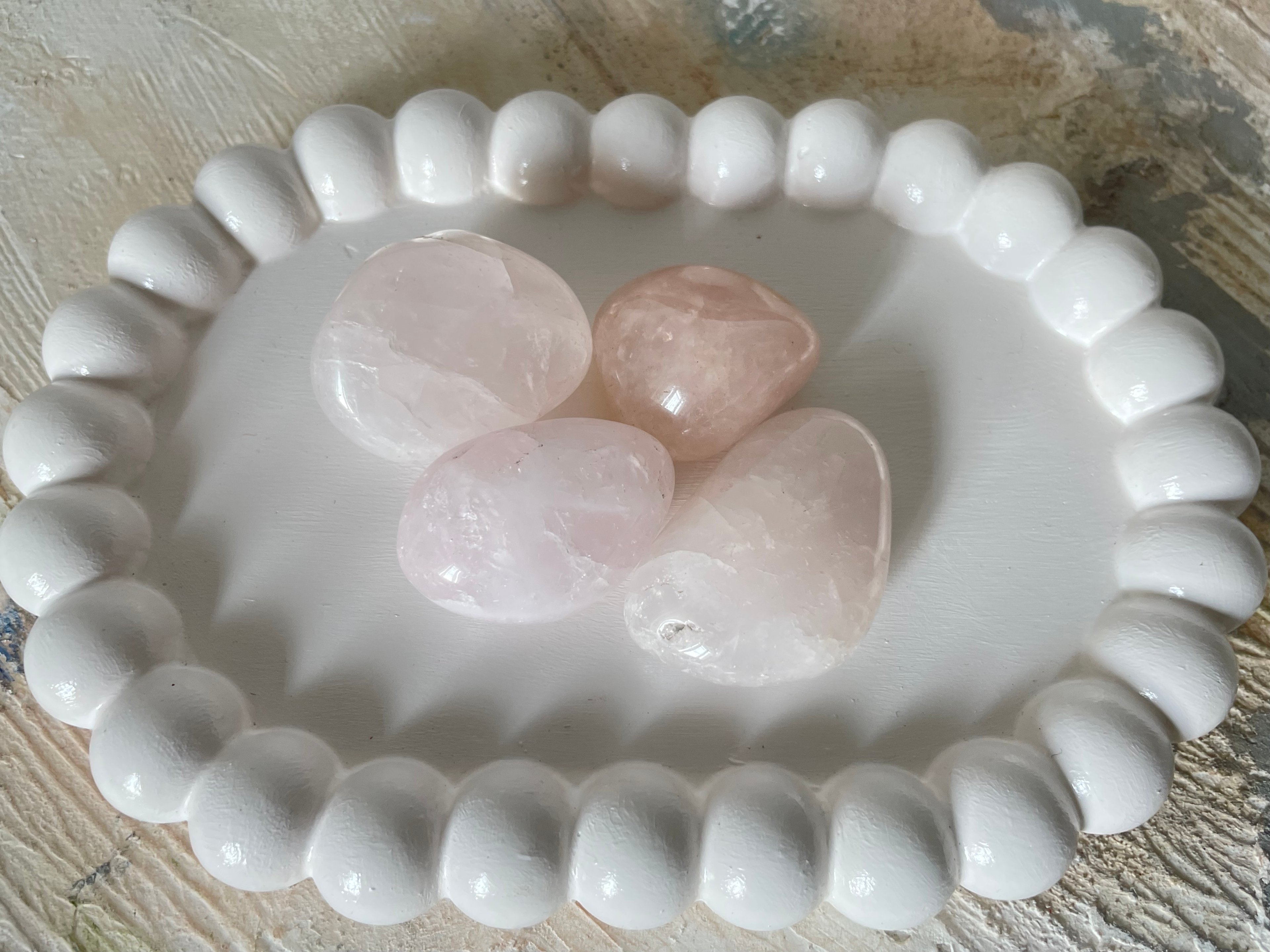 Pembe Kuvars Tambur Taş – Sevgi ve Şefkat Kristali – 100 gr