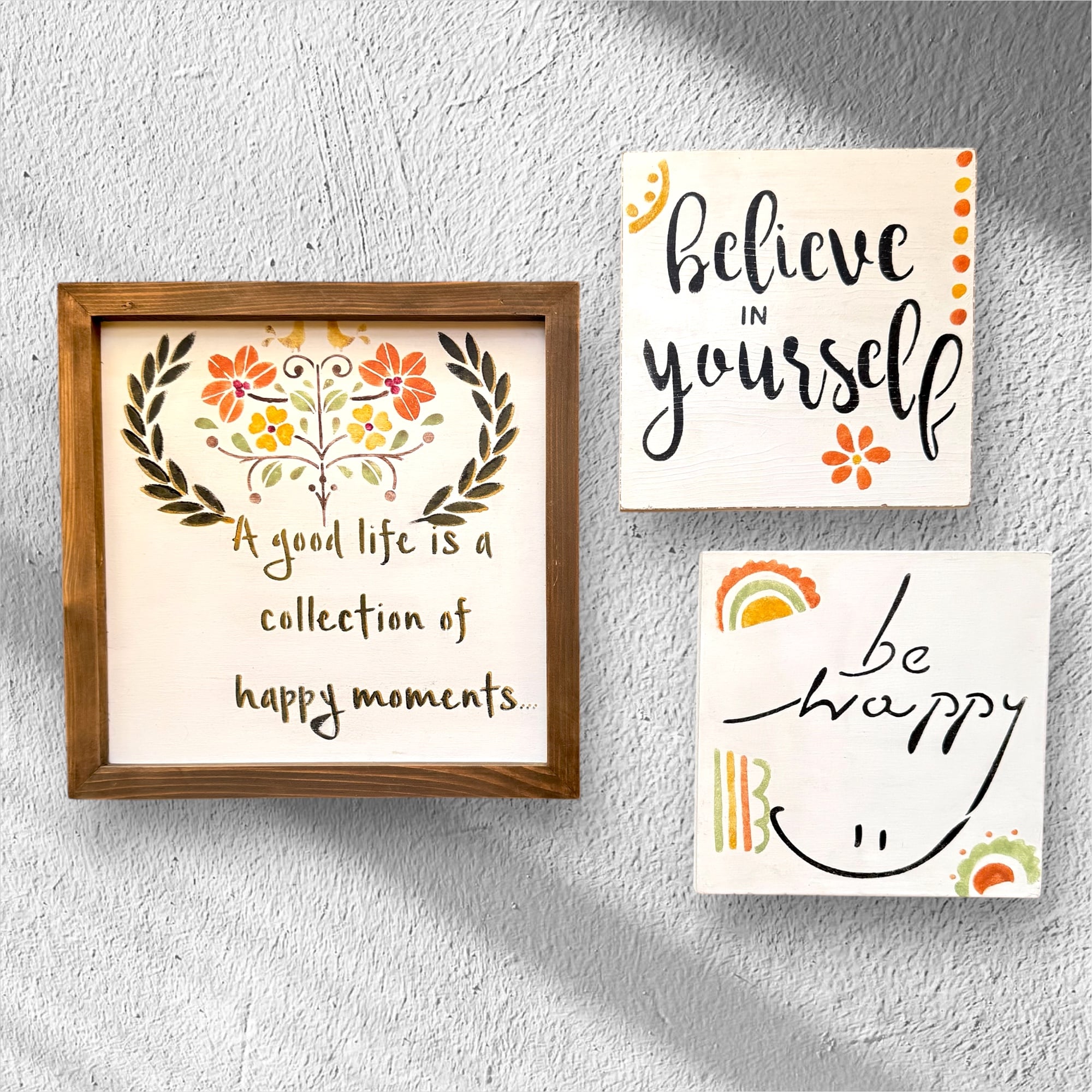 3 Lü Bahar Motto -Tablo Set 