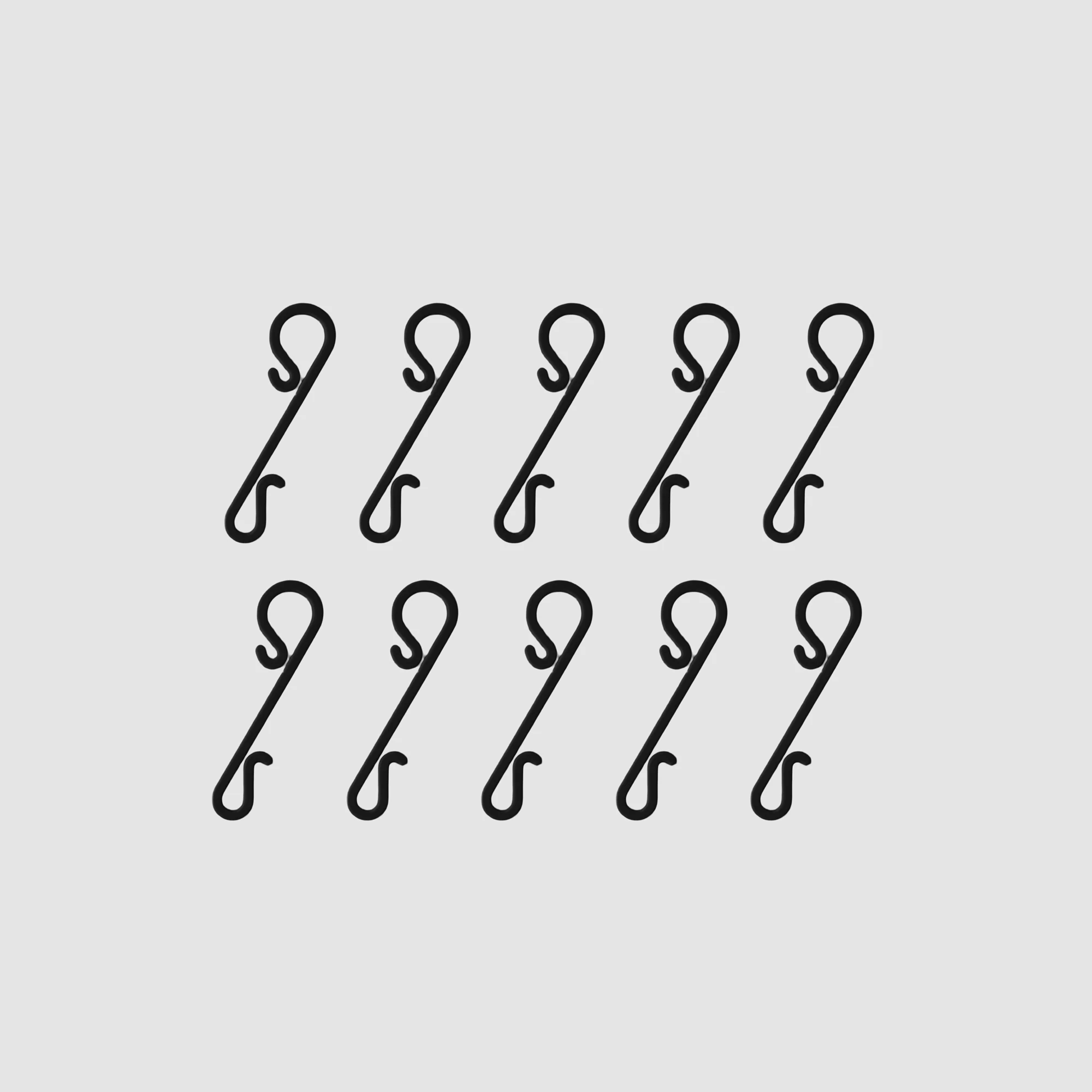 10'LU YILBAŞI AĞACI ASKI APARATI  - SİYAH