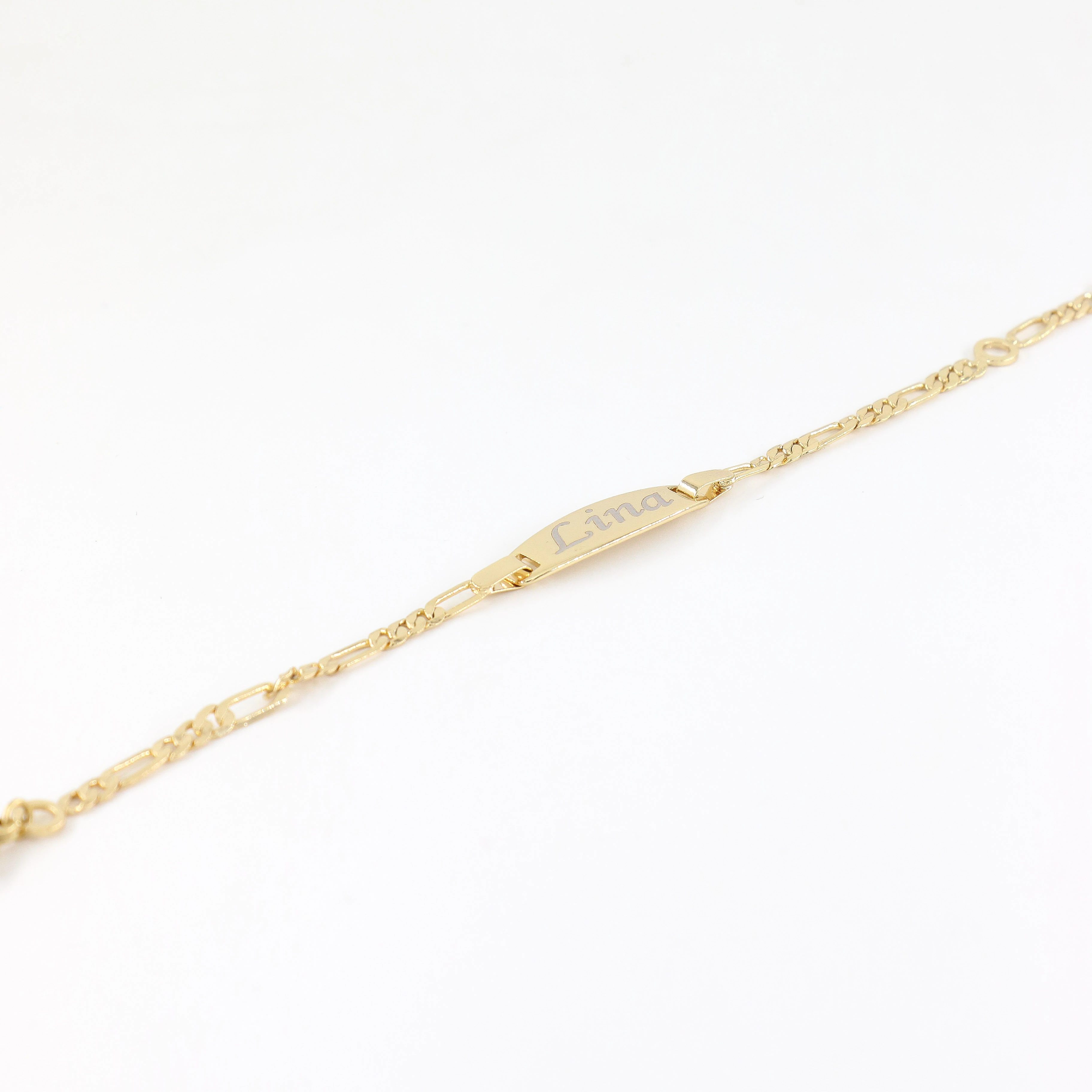 Momi 14 Ayar Renk Çocuk Künye Bileklik