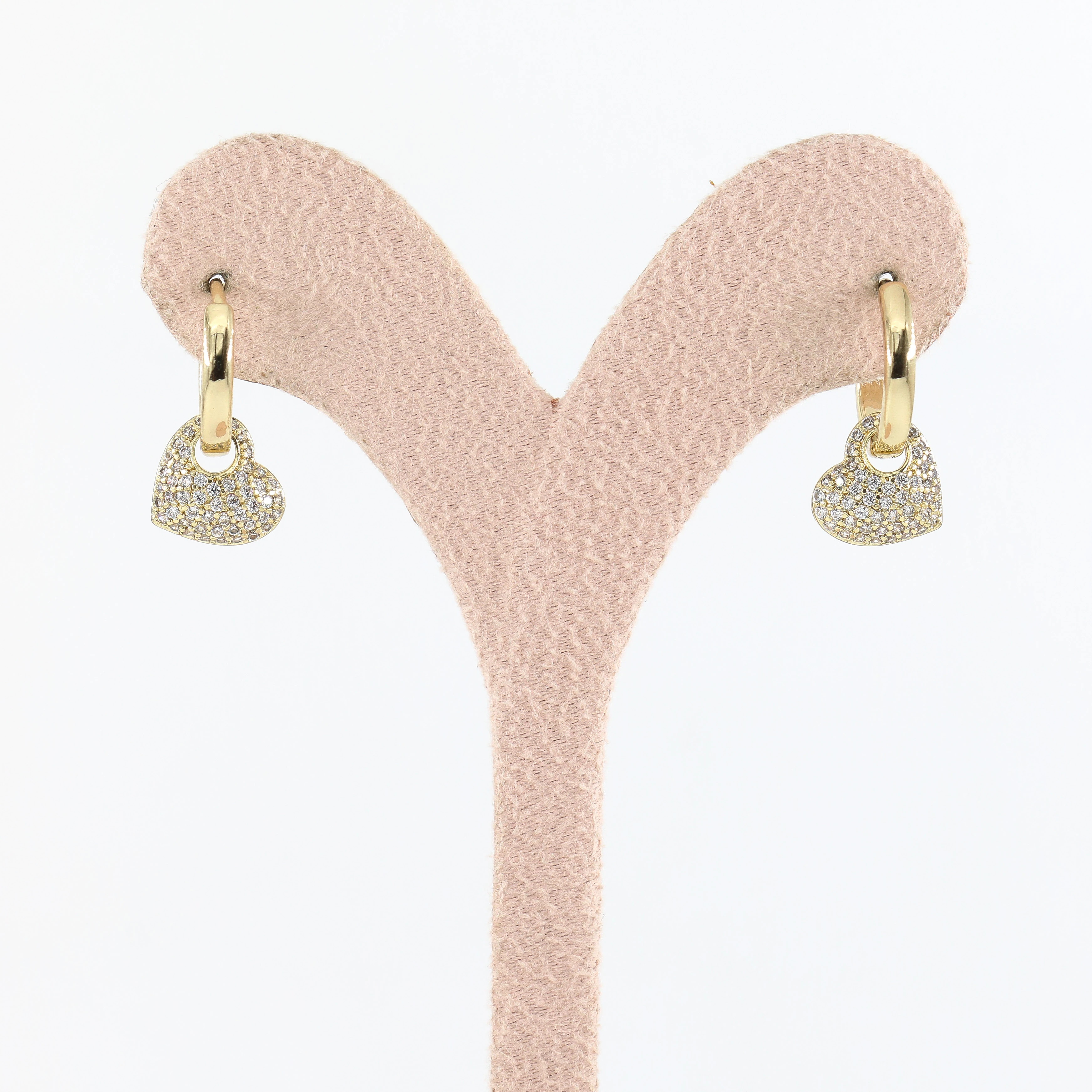 Tiny Heart 14 Ayar Renk Kadın Küpe