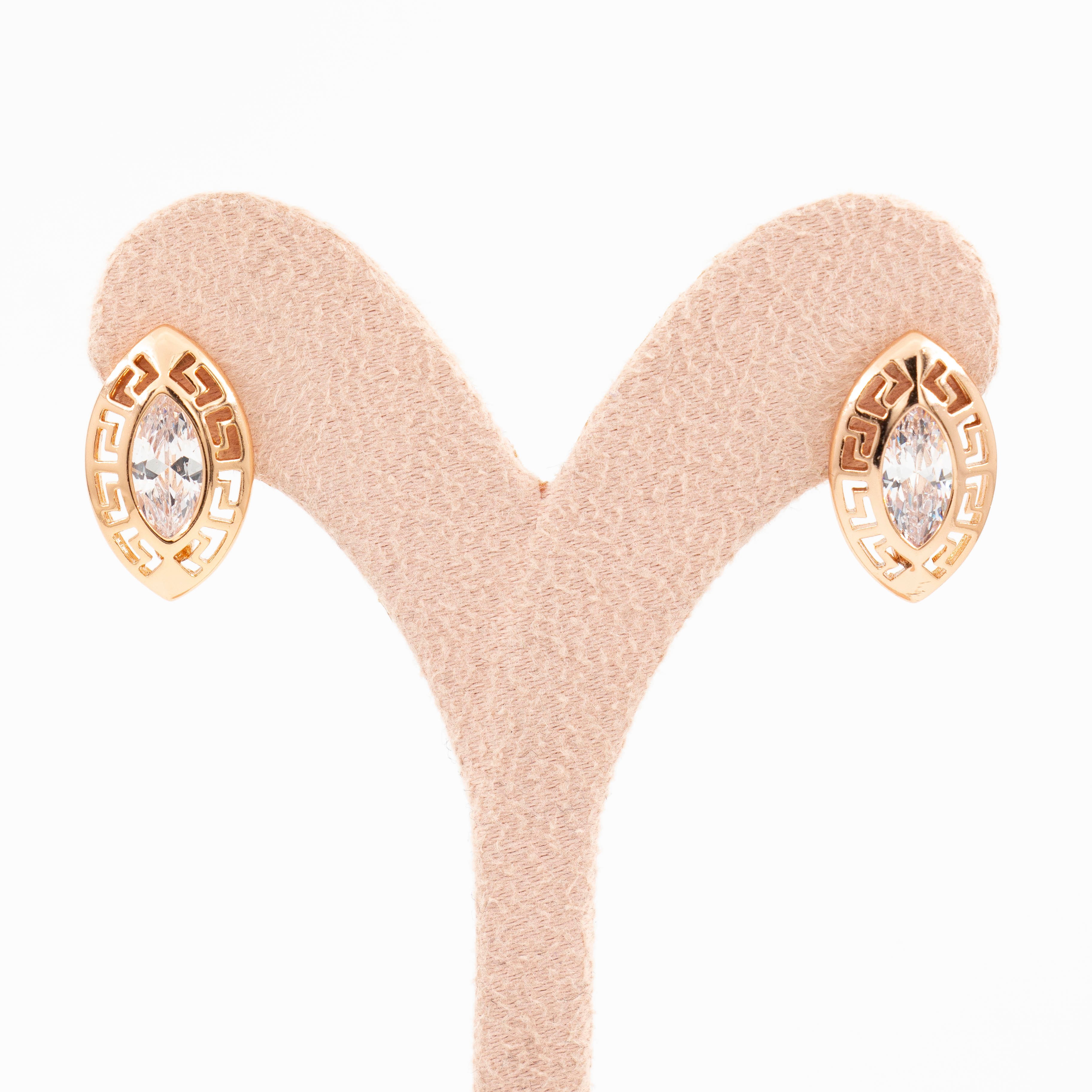 Jume 18K Rose Gold Renk Küpe