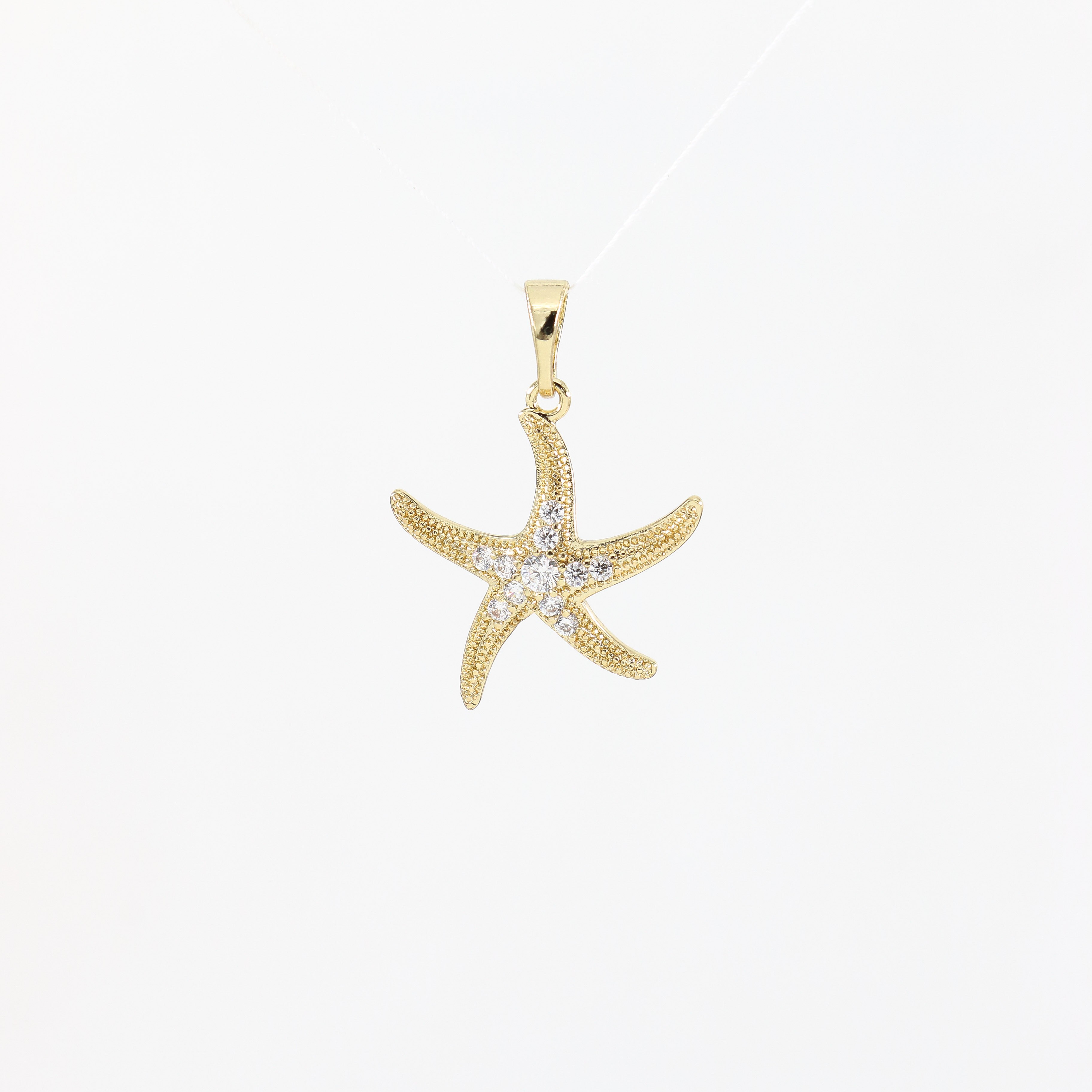 Starfish 14 Ayar Renk Kolye Ucu