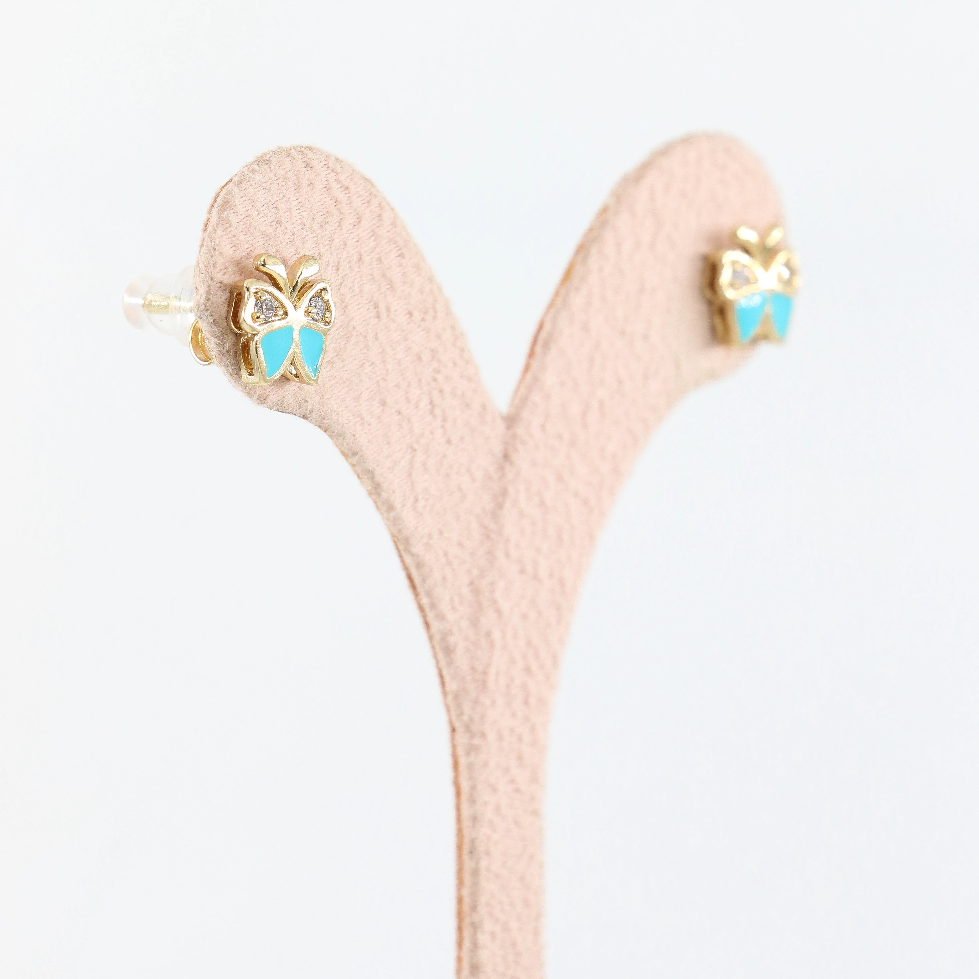 Butterfly 14 Ayar Renk Kadın Küpe