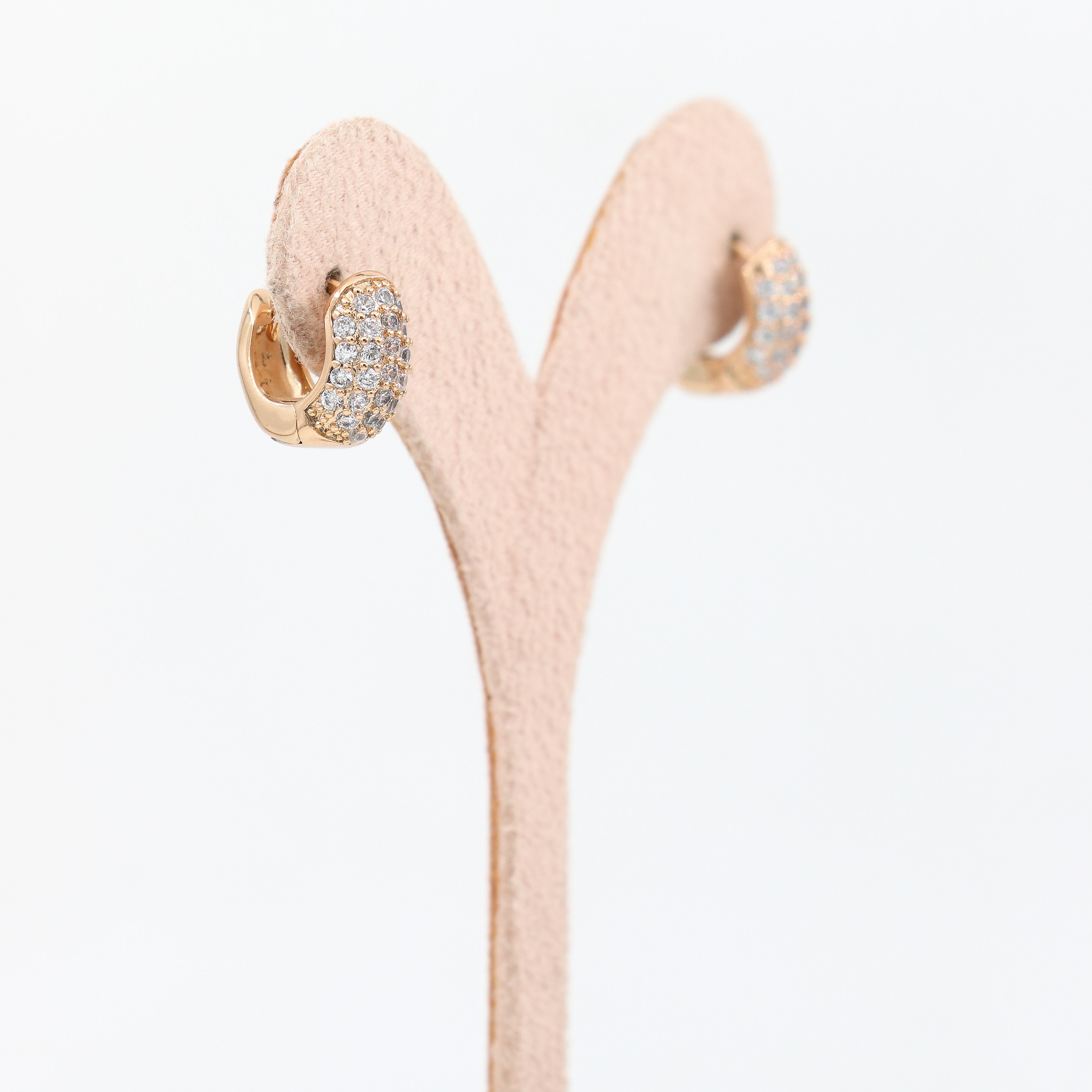 Gent 18K Rose Gold Renk Küpe