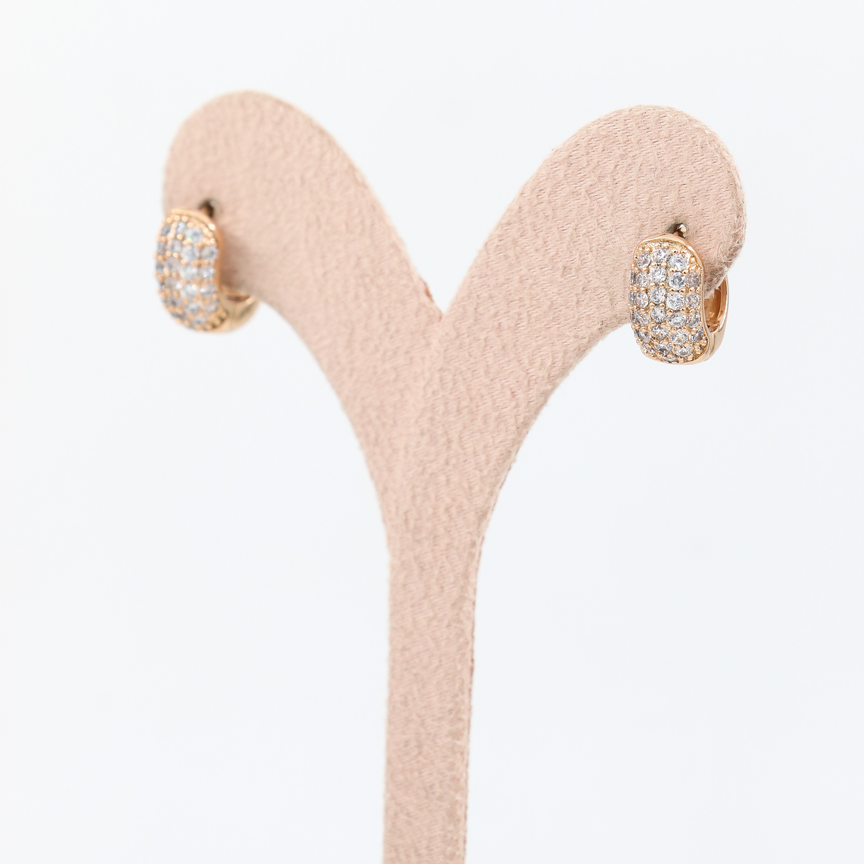 Gent 18K Rose Gold Renk Küpe