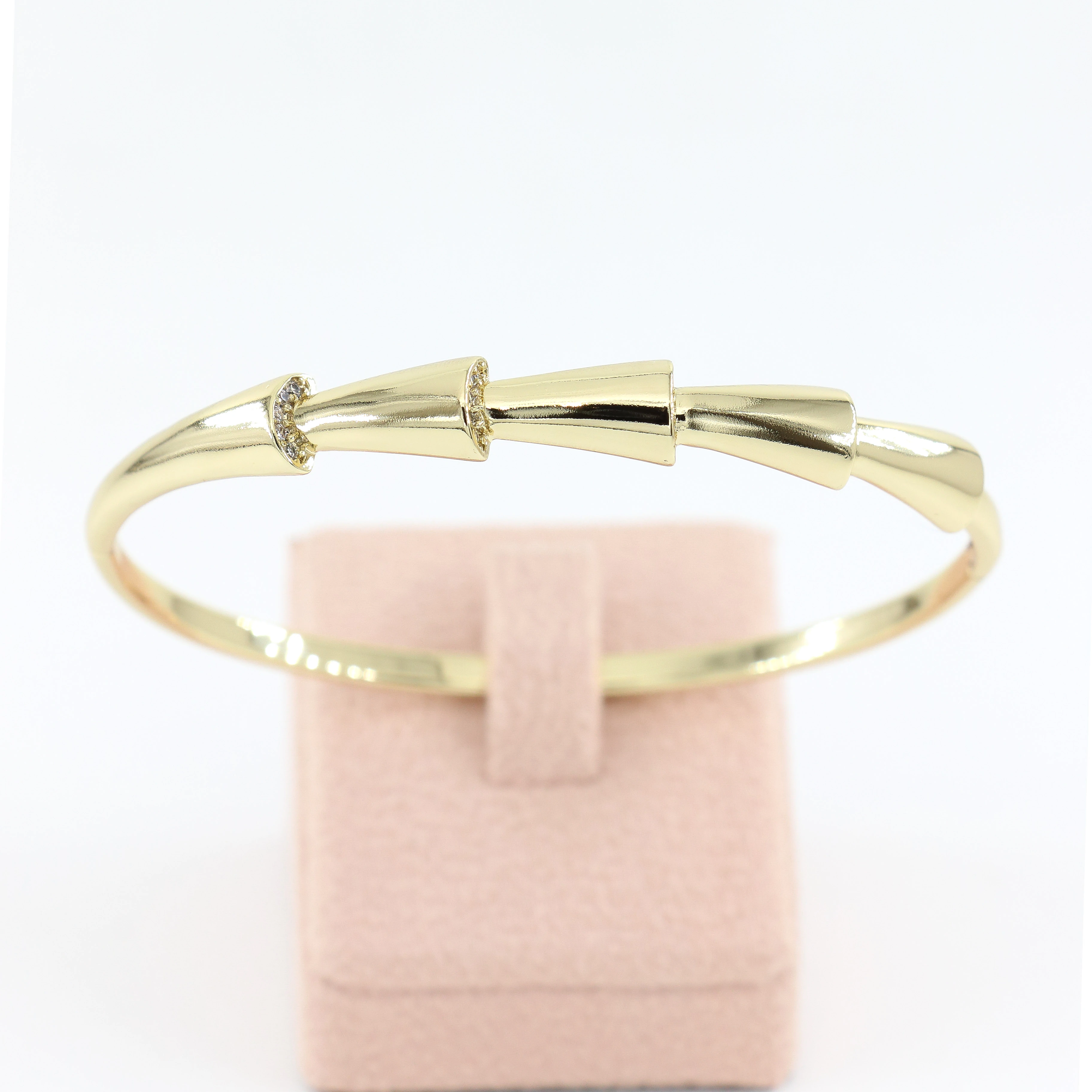 Tenbe 14 Ayar Renk Kadın Kelepçe Bilezik