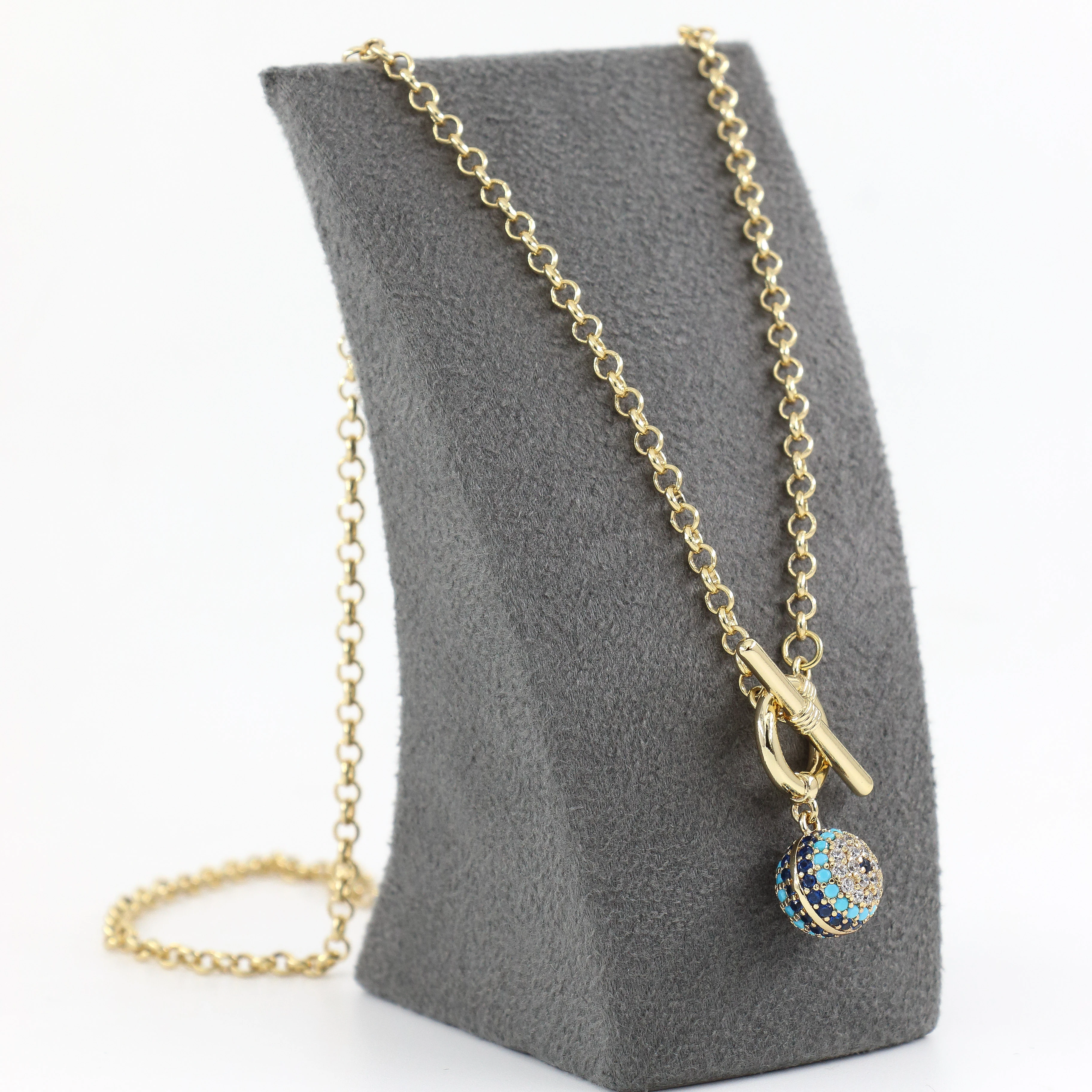 Flusi 14 Ayar Renk Kolye