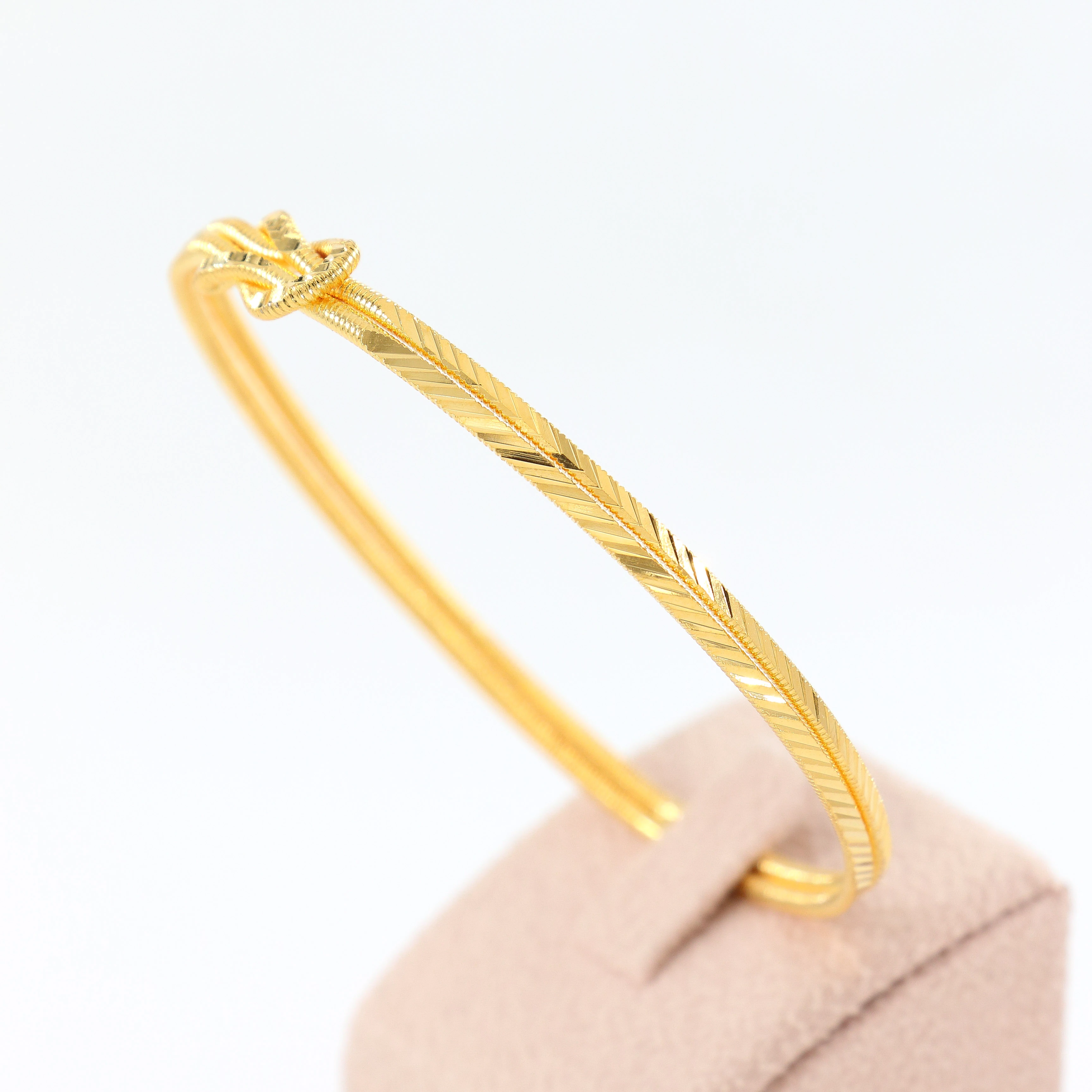 22 Ayar Renk Başak Aşk Düğümü Bilezik