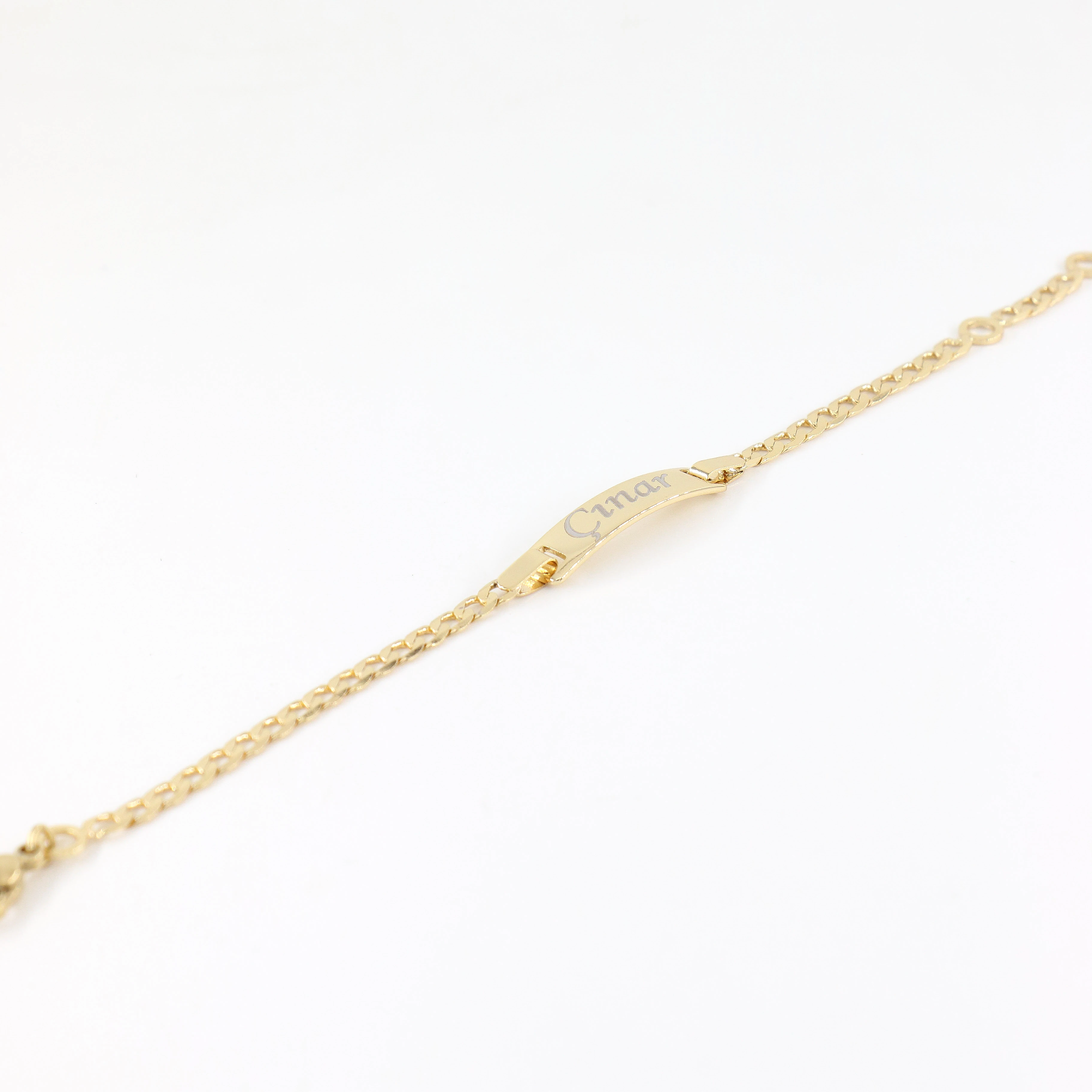 Inhos 14 Ayar Renk Çocuk Künye Bileklik