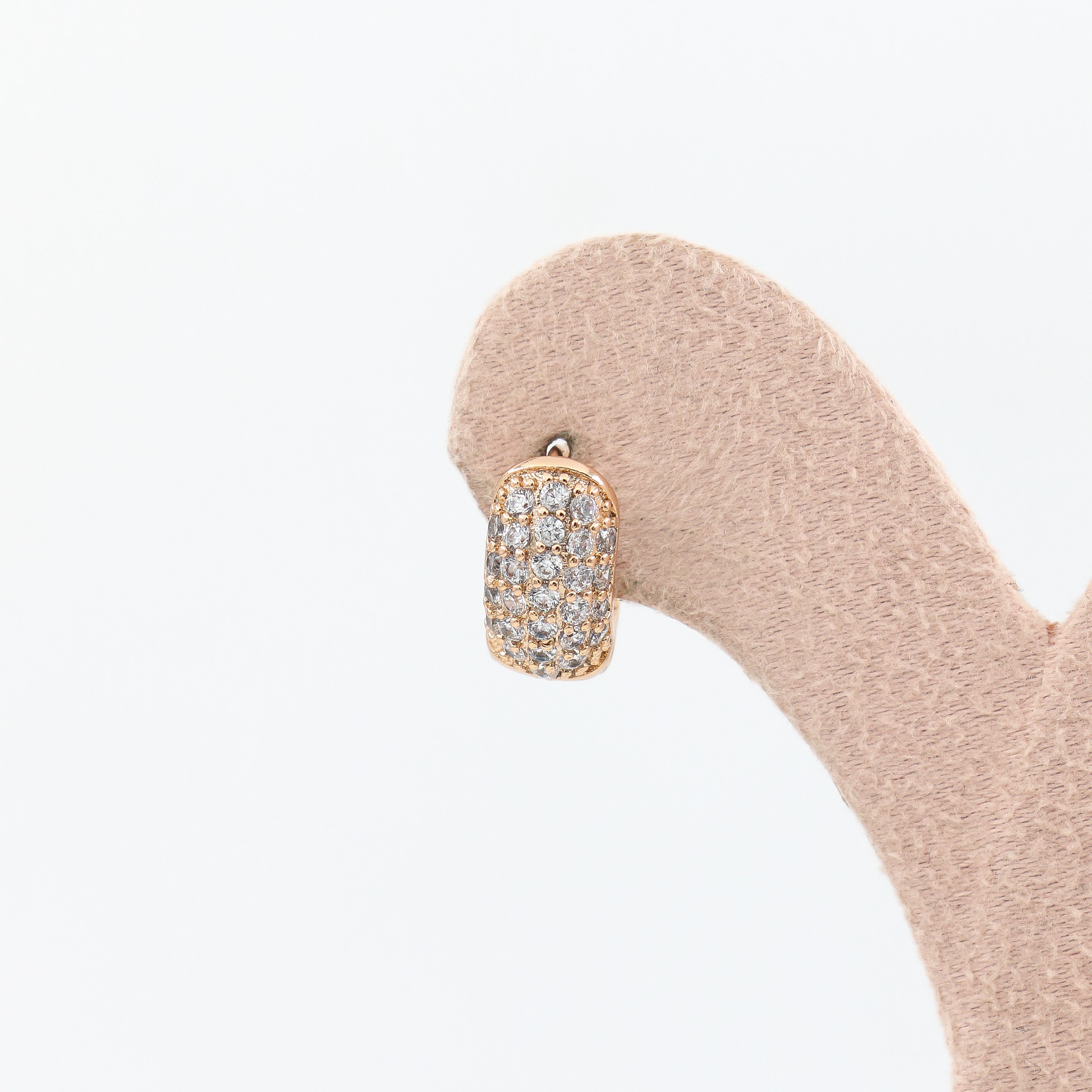 Gent 18K Rose Gold Renk Küpe