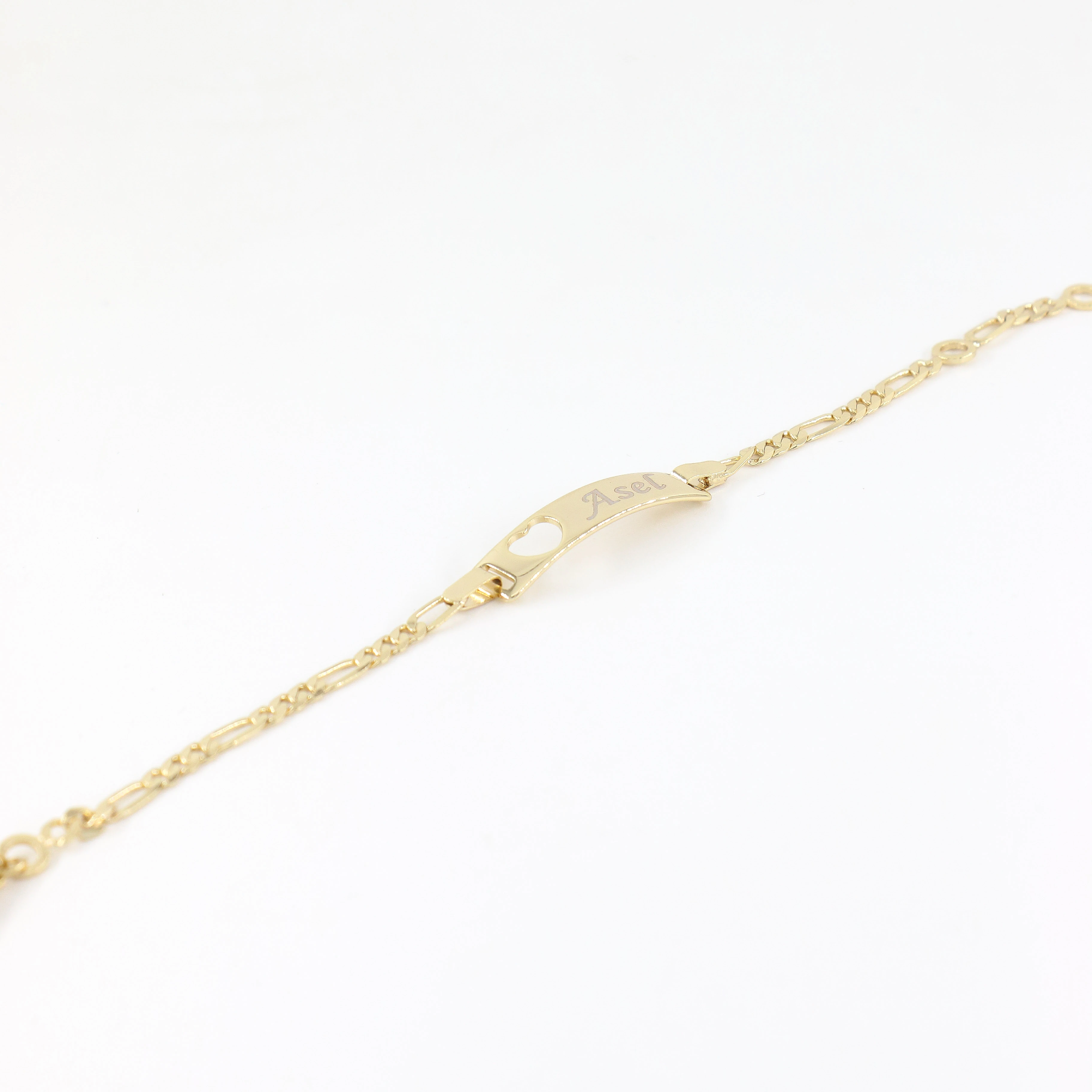 Meis 14 Ayar Renk Çocuk Künye Bileklik