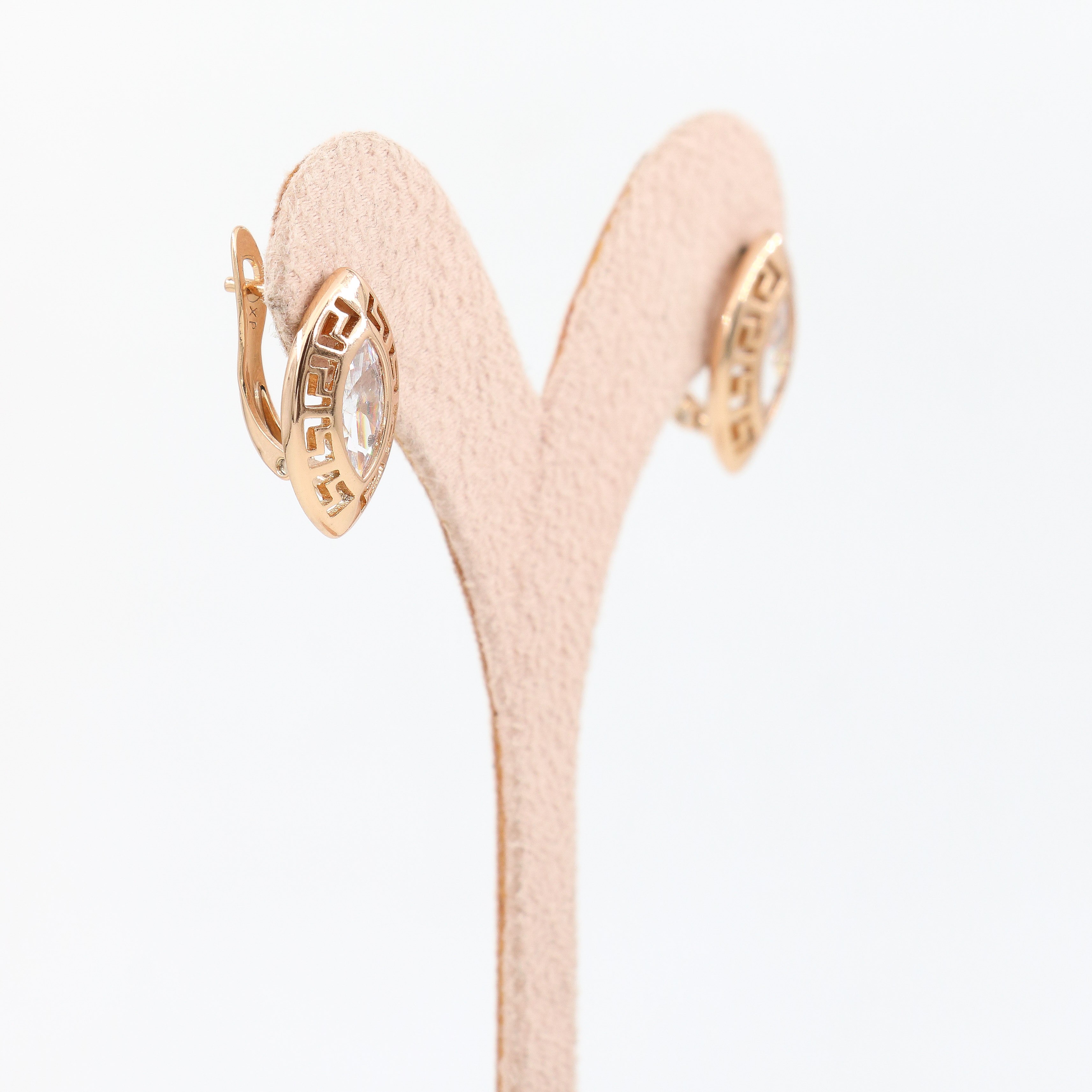 Jume 18K Rose Gold Renk Küpe