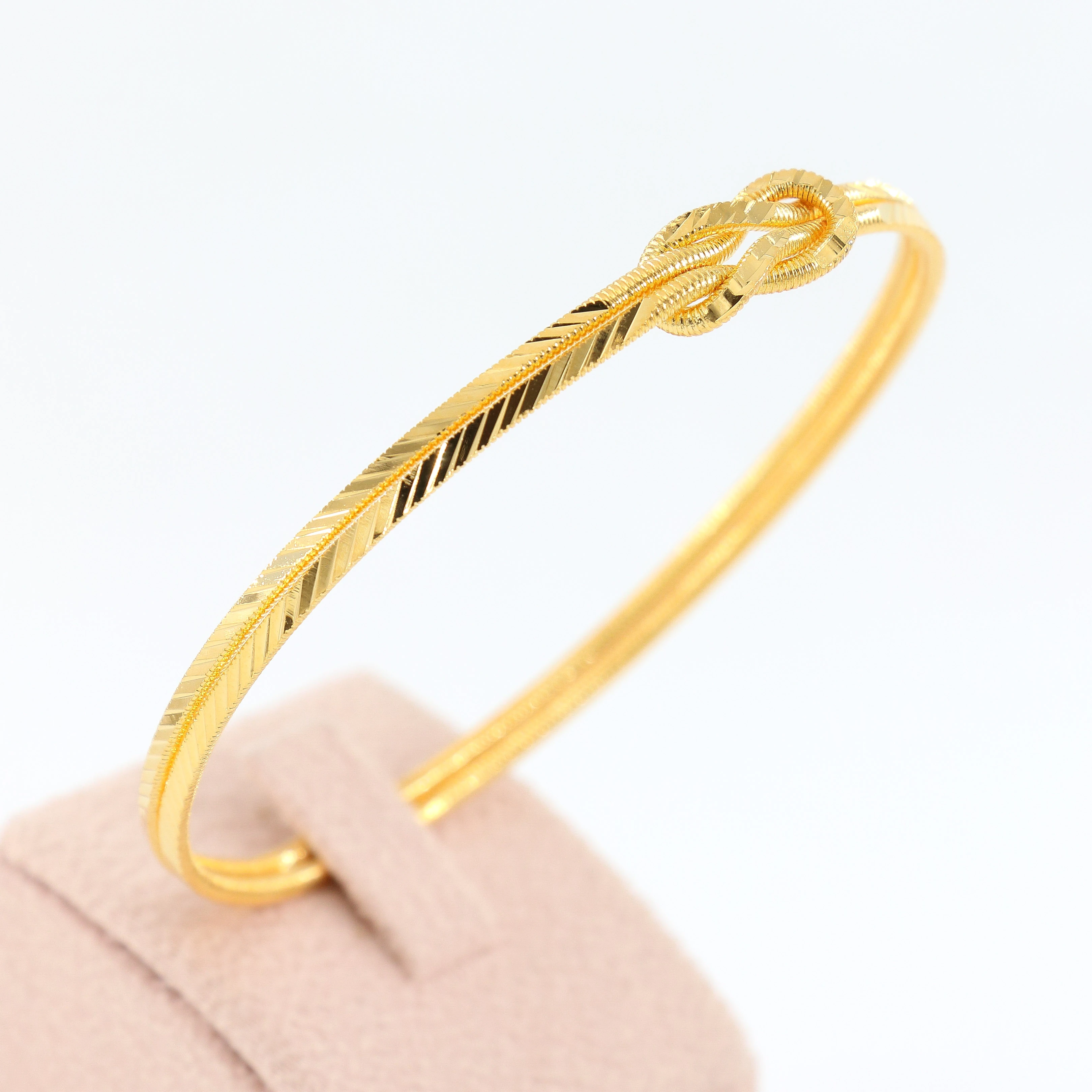 22 Ayar Renk Başak Aşk Düğümü Bilezik