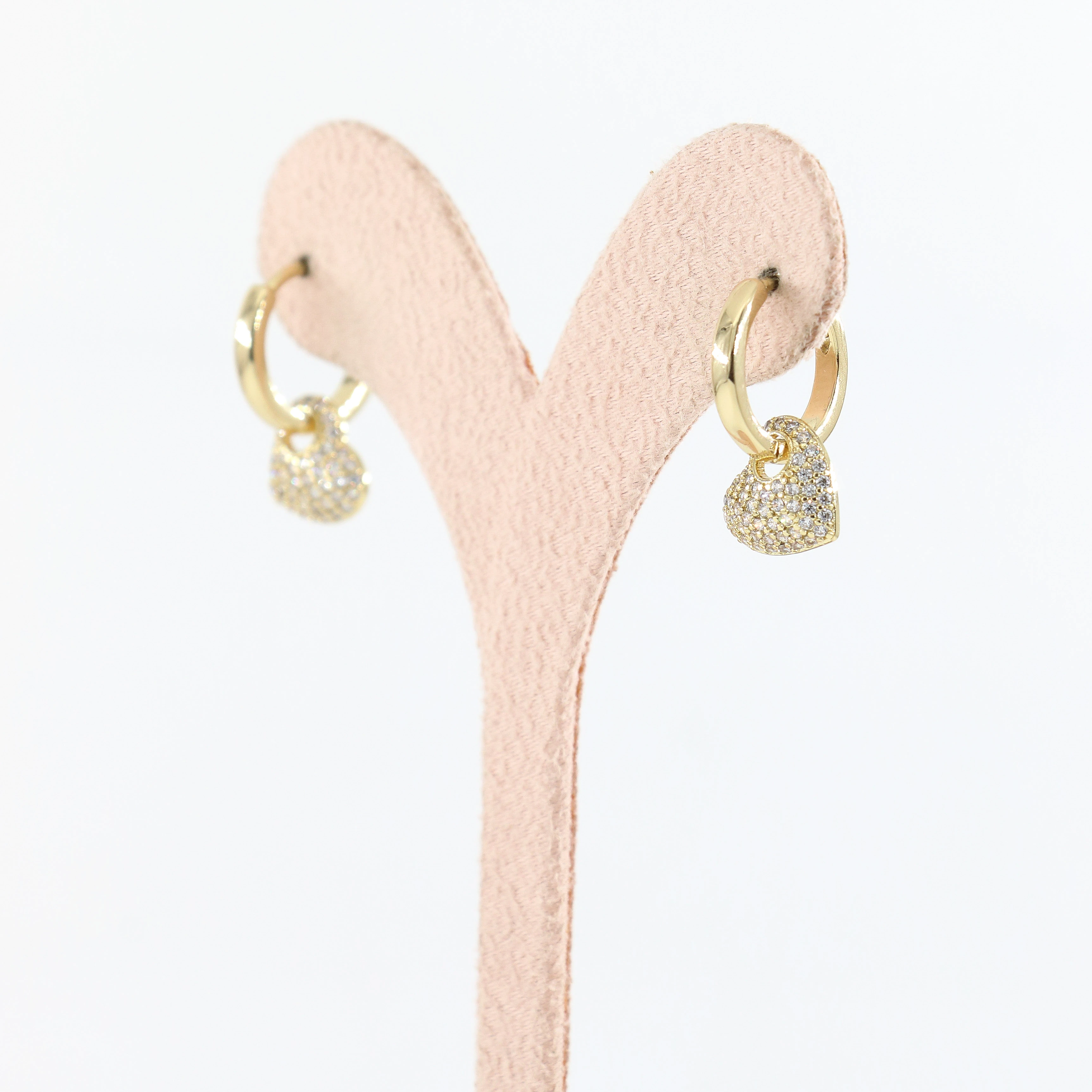 Tiny Heart 14 Ayar Renk Kadın Küpe