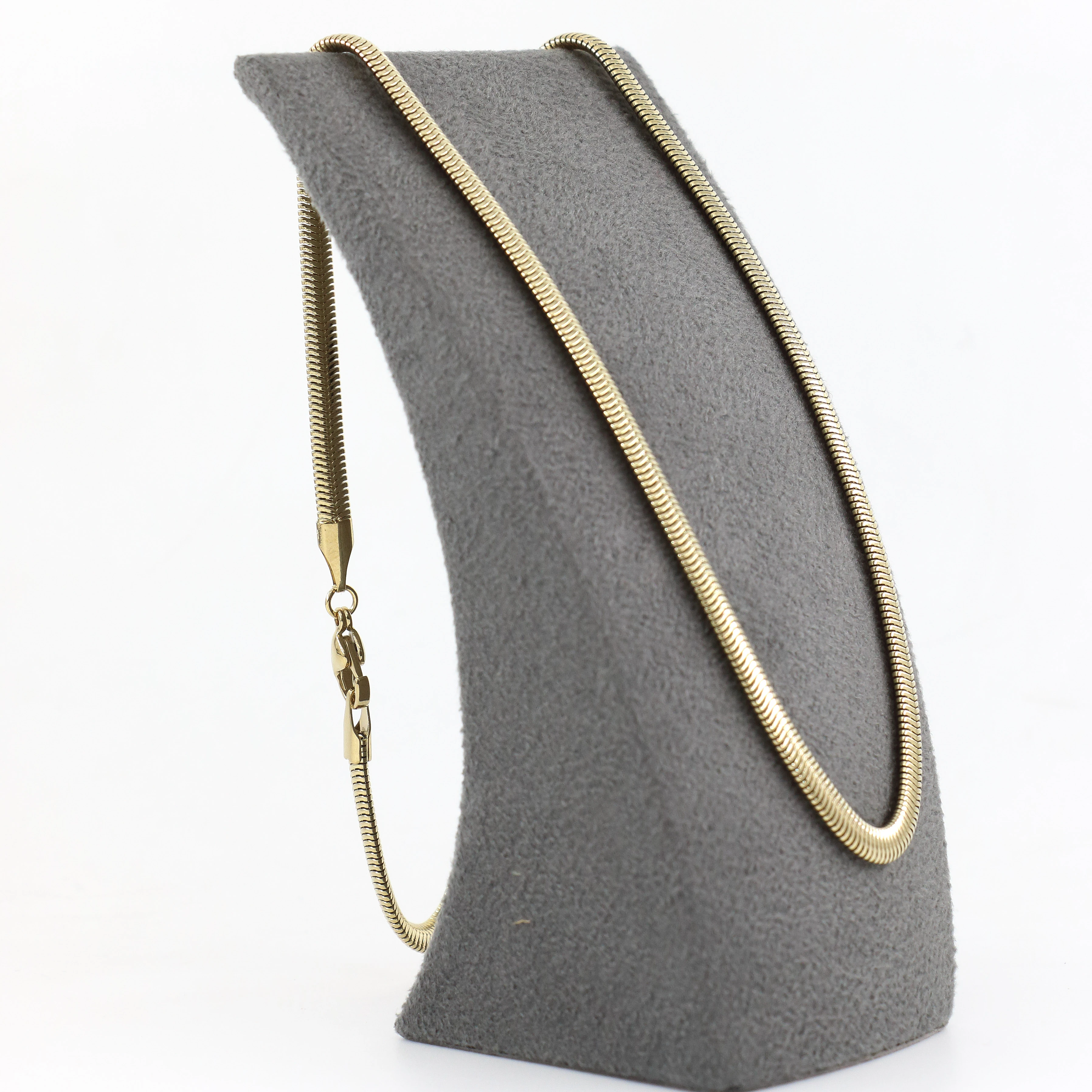 Balık Sırtı 14 Ayar Renk Zincir Kolye