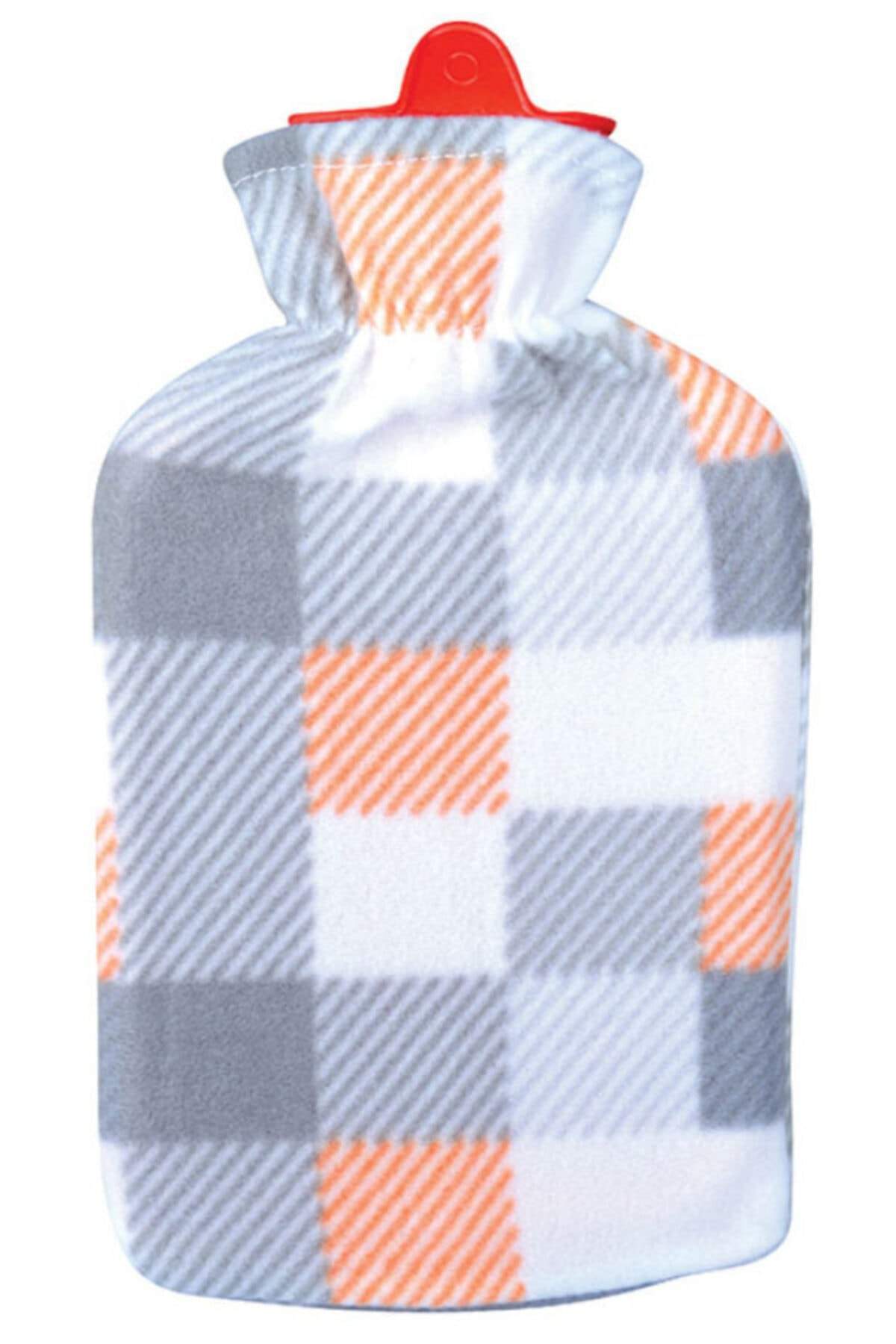 Ekose Desenli Polarlı Sıcak Su Torbası 2 Lt