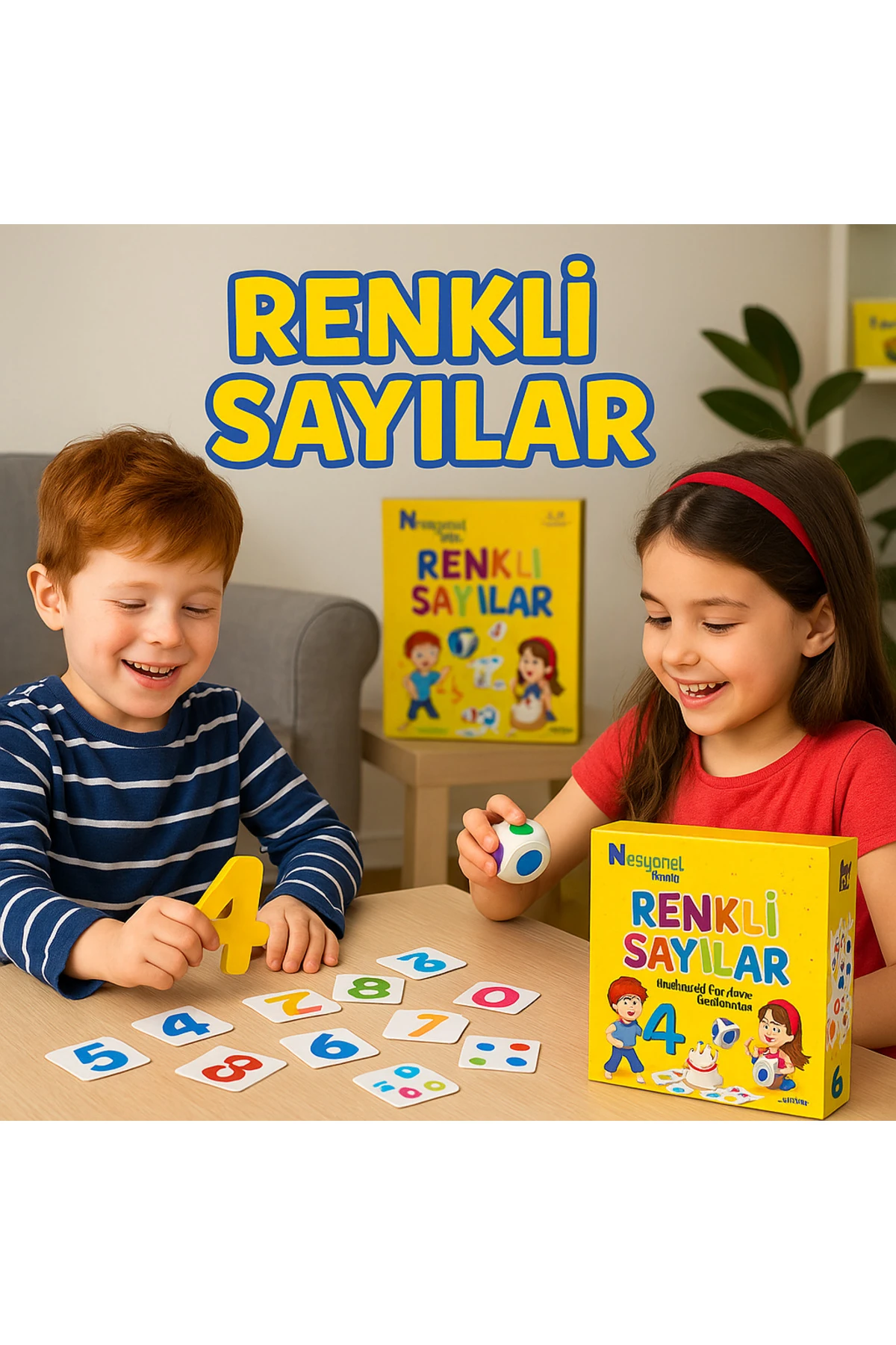 Renkli Sayılar ( Aile Kutu Oyunu - Matematik - Toplama - Çarpma - Bölme - Çıkarma ) -nasyoneltoys