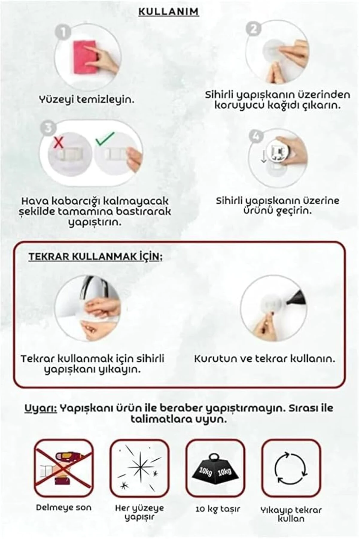 2'li Set, Pratik Ve Şık Yapışkanlı Banyo Şampuanlık Ile Banyonuzda Yer Açın