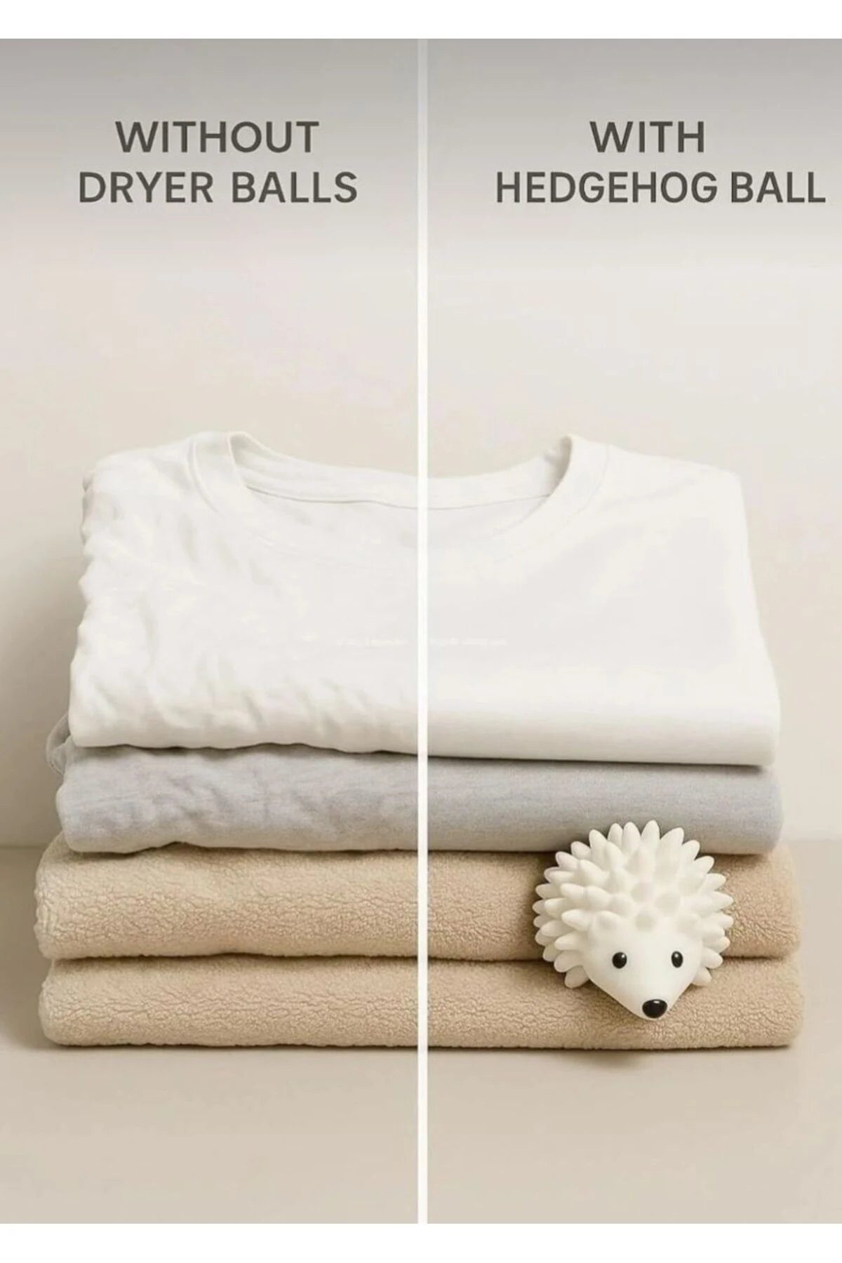 Kirpi Şekilli Çamaşır Kurutma Topu 2'li Set – Anti Statik ve Kırışıklık Önleyici