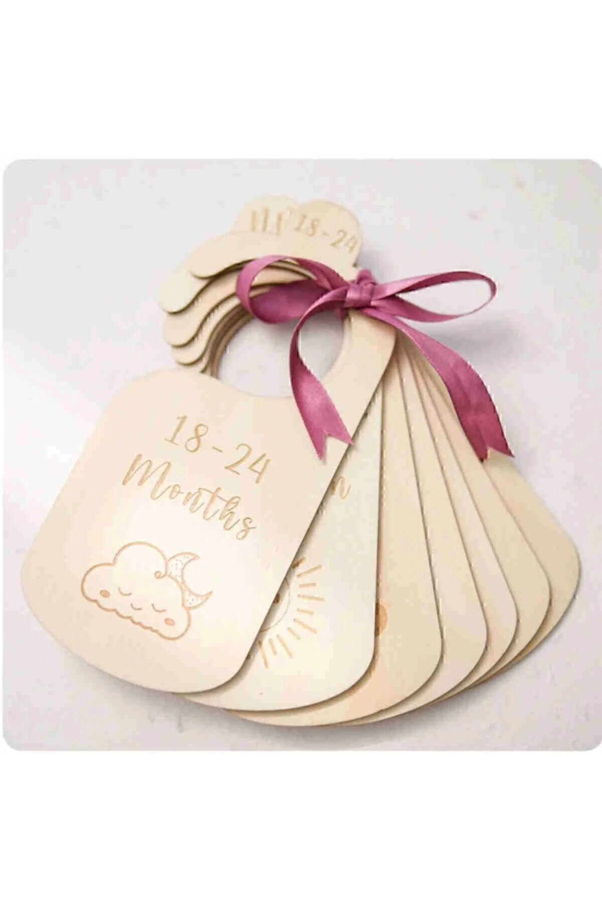 Bebek Dolap Organizer Bebek Kıyafet Ayırıcı Askılık Ayraç 0- 24 Aylık 7 Adet