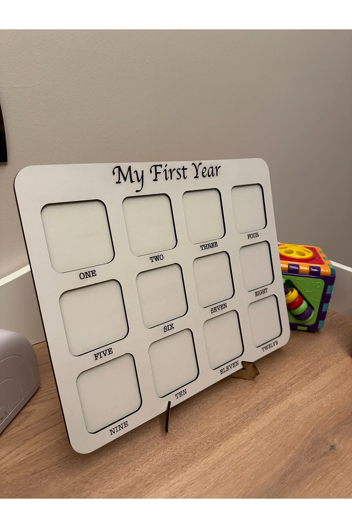 Doğduktan Sonra Ilk 12 Ay Tablo Görüntüleri Hatıra Çerçevesi Anne Bebek Hediyesi Anı Çerçevesi