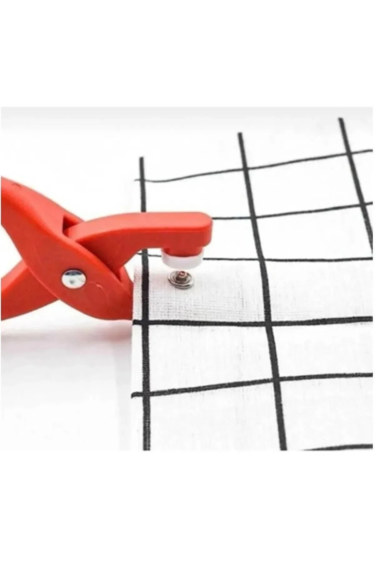 Pratik 100'lü Çıt Çıt Takma Çakım Makinesi Takım Seti Saklama Kutusu Dahil 9.5 Mm Çıt Çıt Takma Seti