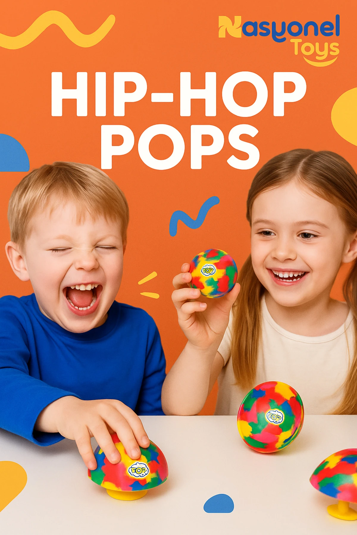 Hip-Hop Pops Çocuk Oyuncak Topu – Zıplayan Eğlenceli Top -